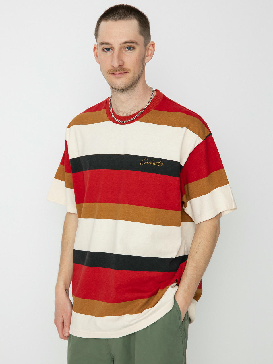 Carhartt WIP Crouser T-Shirt (crouser stripe arcade)