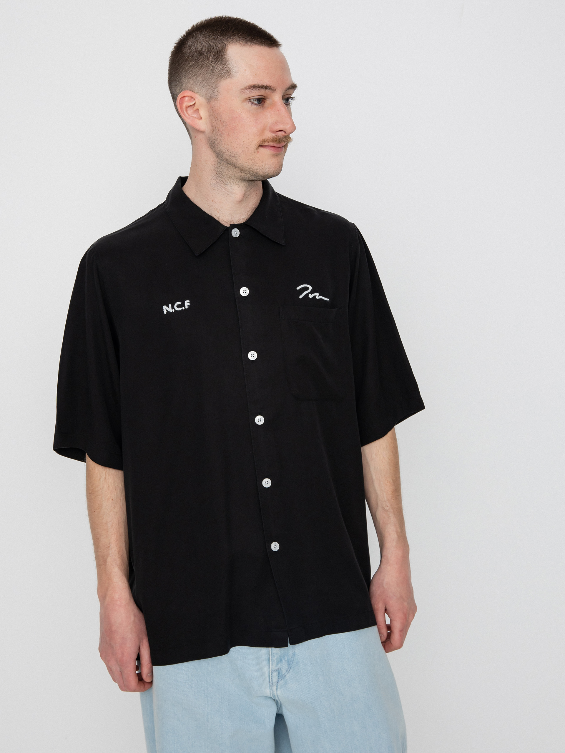 POLAR SKATEBOARDS NCF SHIRT ポーラー Polar Skate NCF Shirt - black (black)