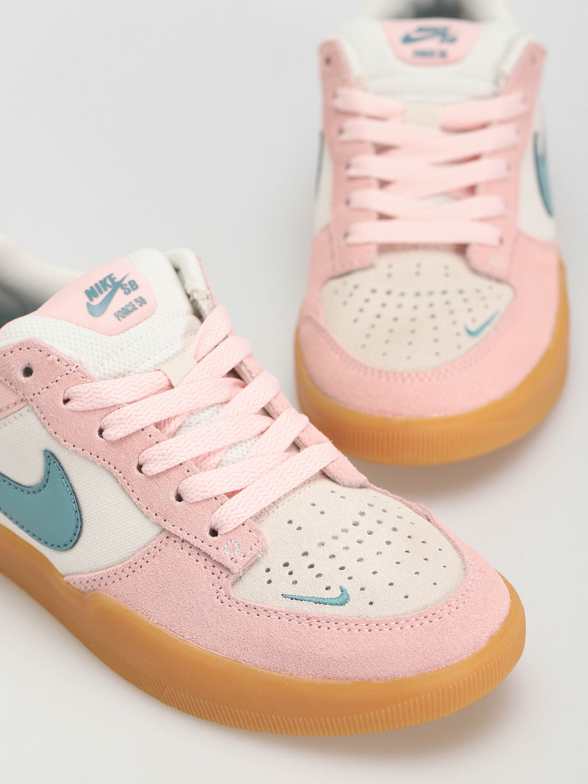 Nike SB Force 58 Shoes (pink bloom/mineral teal phantom)