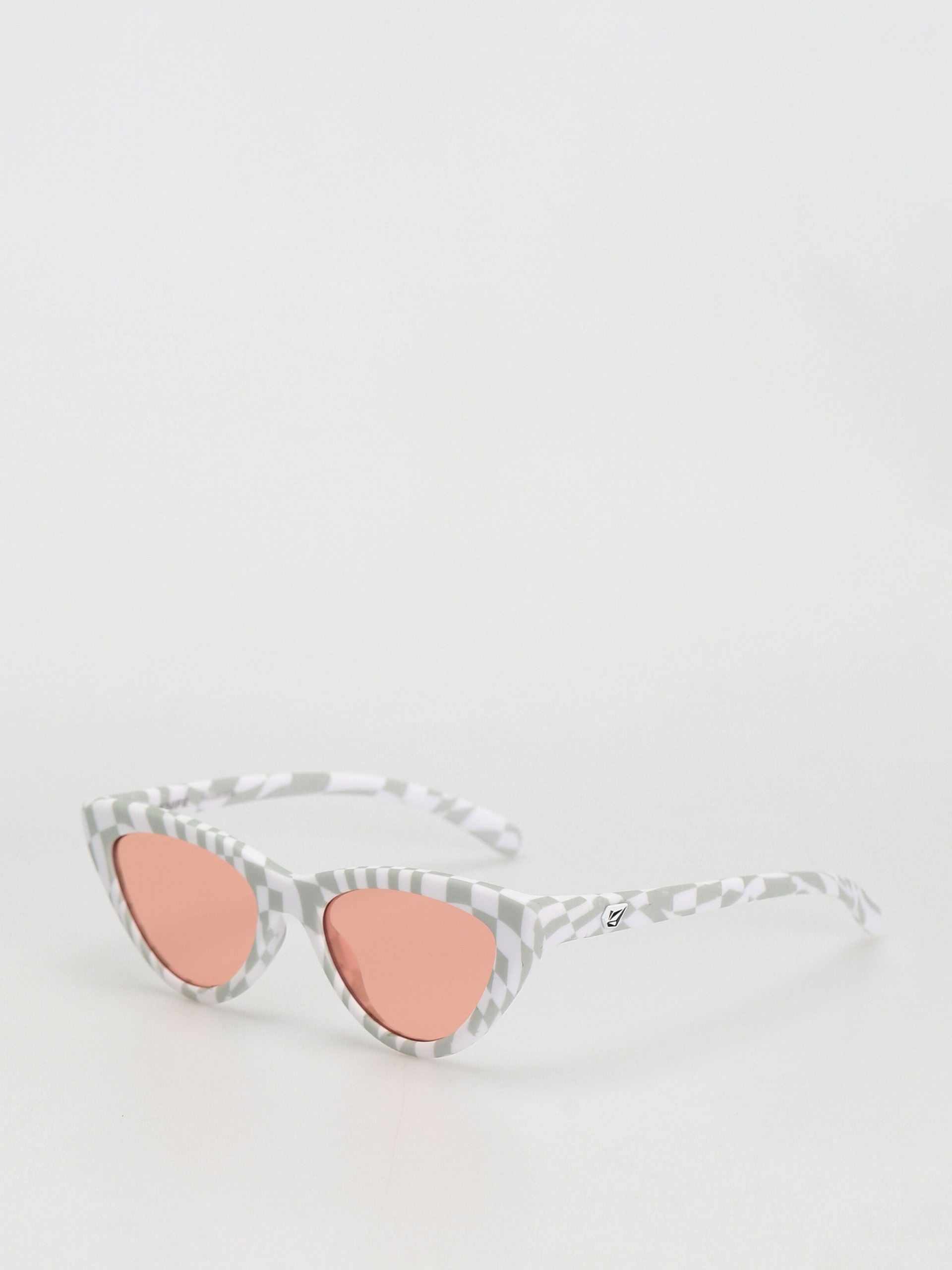 VOLCOM KNIFE Checkerboard Cat-Eye Sunglasses with pink Lenses Volcom Knife Sunglasses - violet (gloss purple tort/gray purple) main image 2