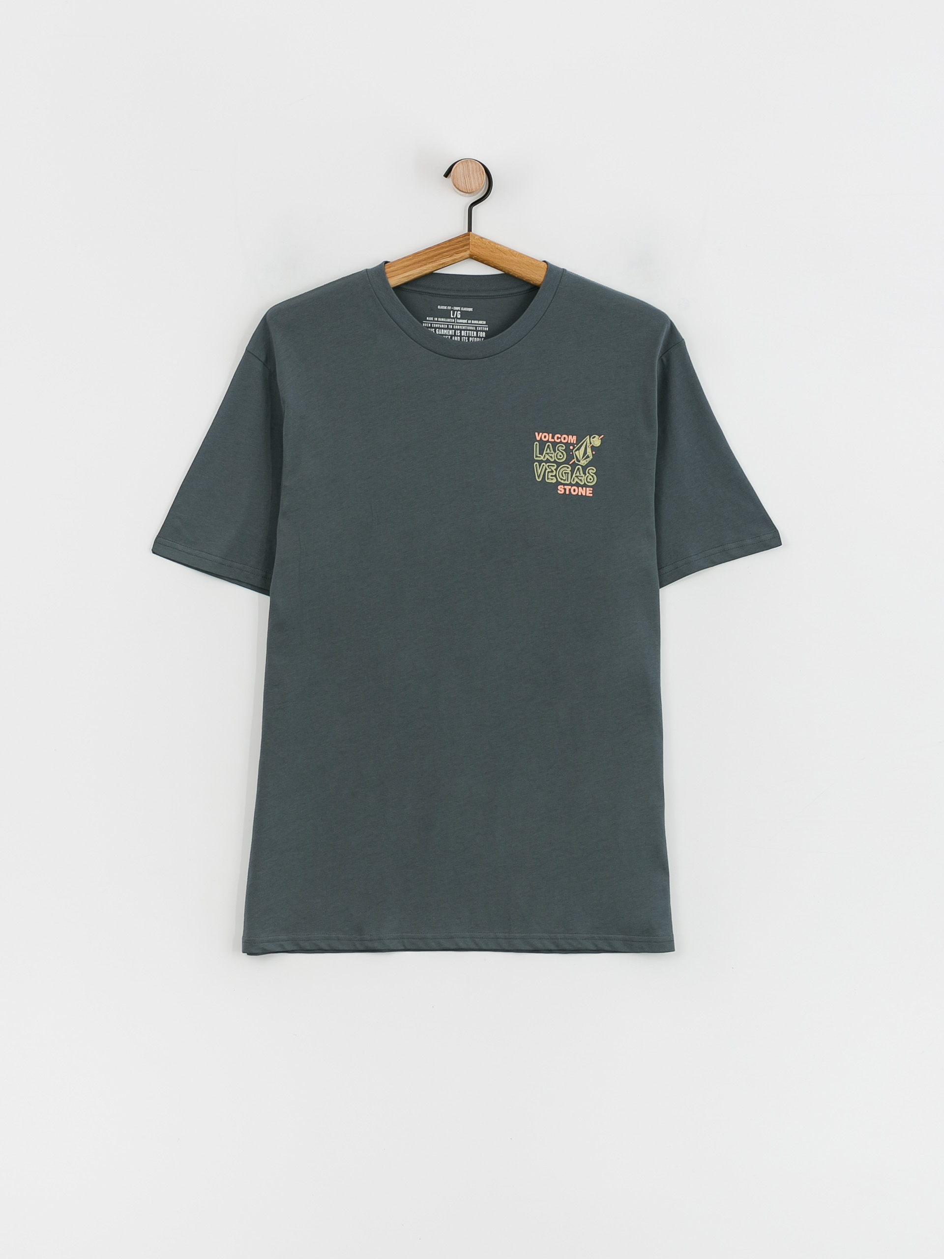 Volcom Vegas Happening Name Drop T-Shirt (dark slate)