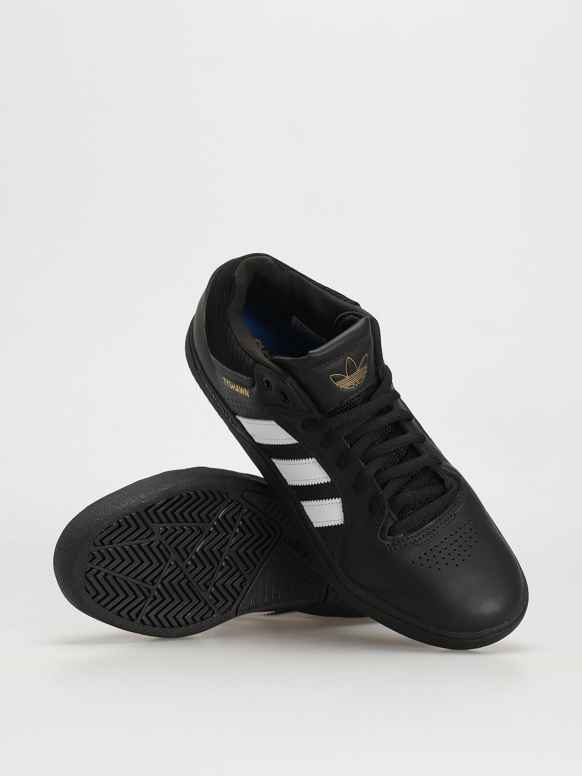 adidas Tyshawn Shoes (cblack/ftwwht/goldmt)