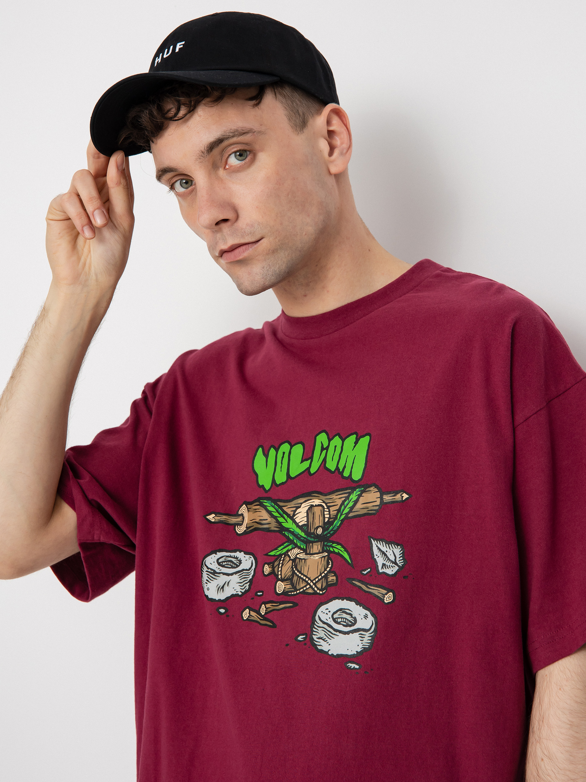 Volcom Fa Todd Bratrud Lse 1 T-Shirt (plum)