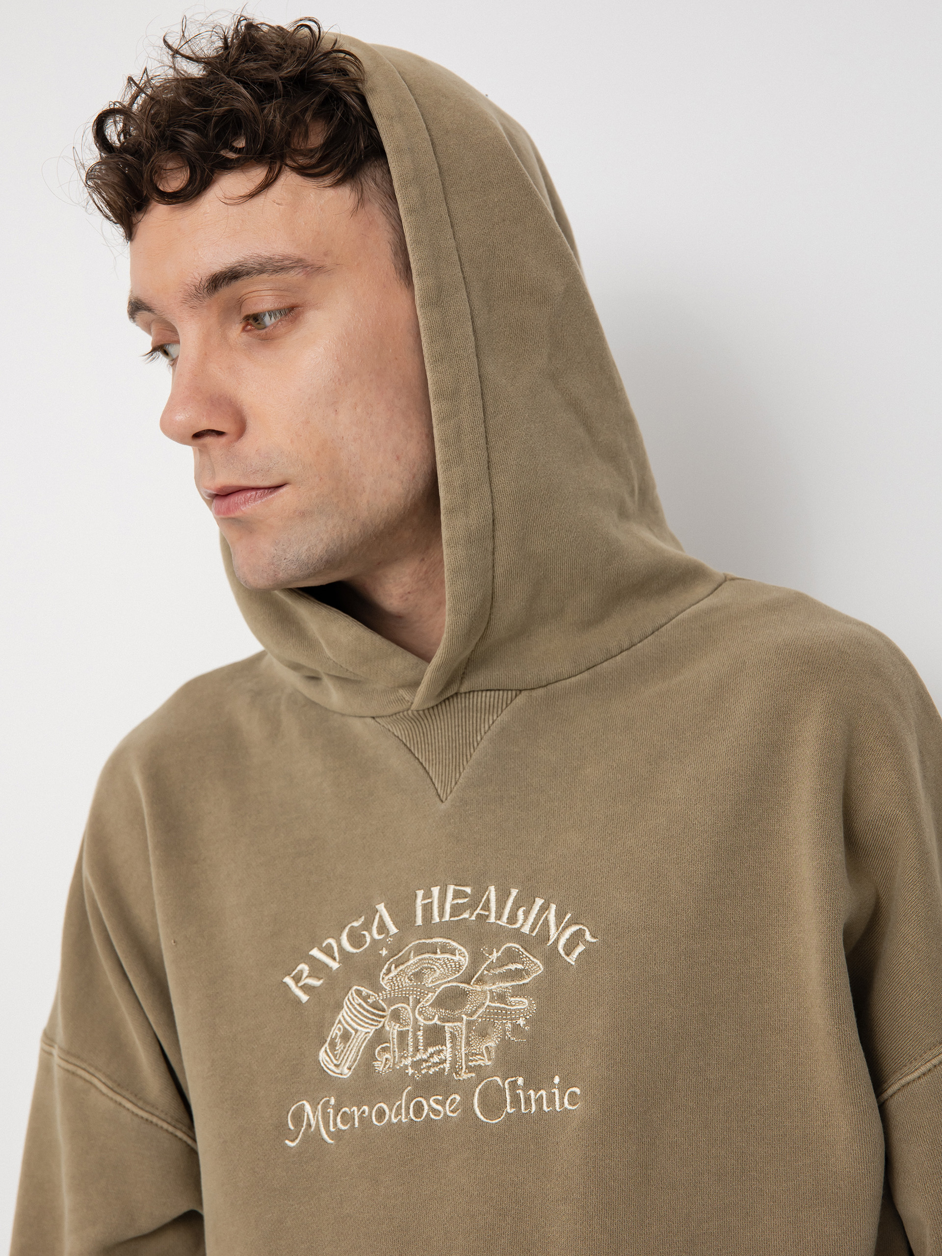 RVCA z kapturem Rvca Healing Sweatshirt (tobacco)