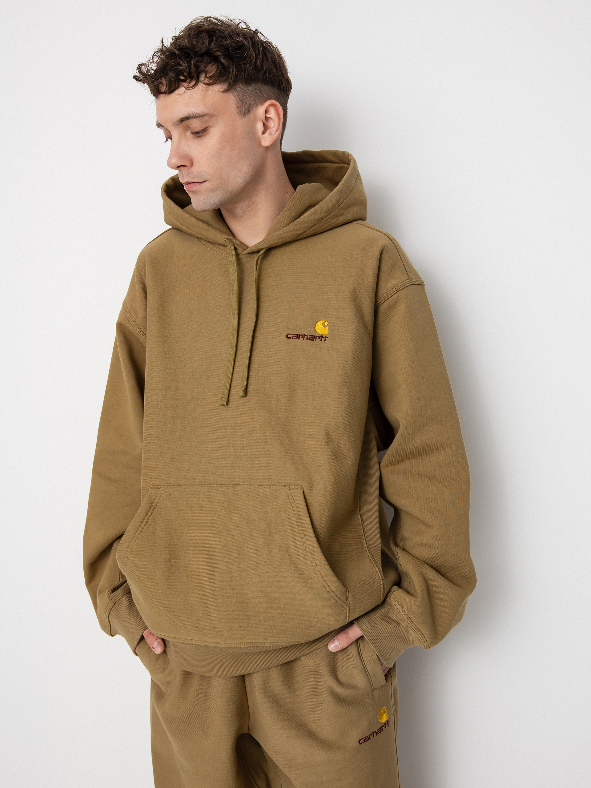 Carhartt WIP American Script HD Hoodie (larch)