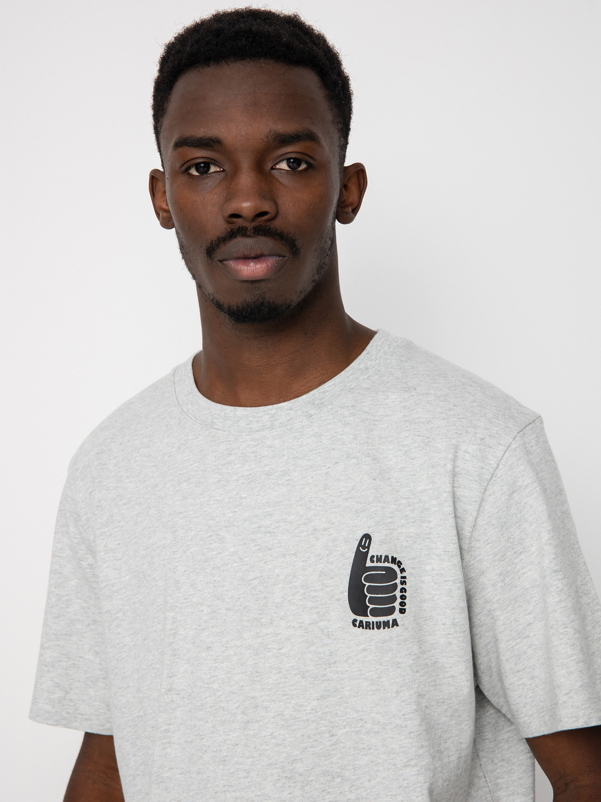 Cariuma Change Is Good Tshirt (melange grey)