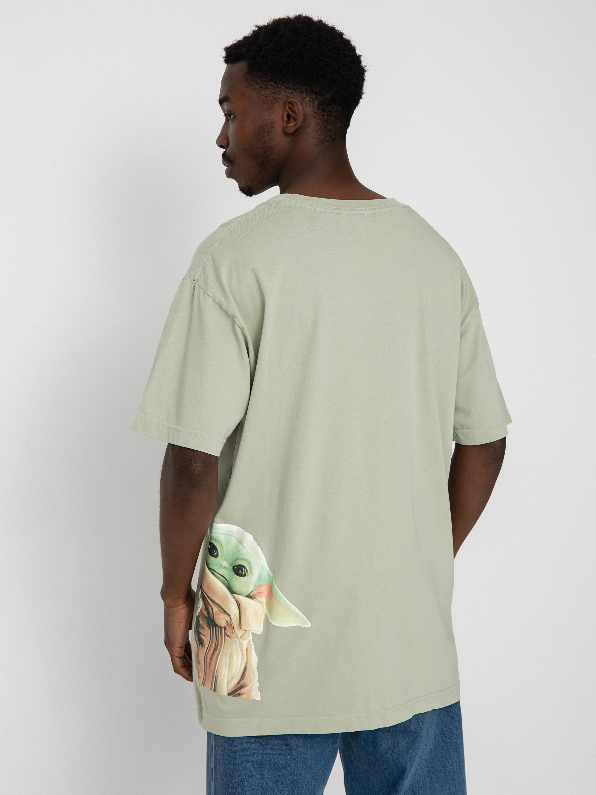 DC X Star Wars Grogu T-shirt (silt grn enzyme wash)