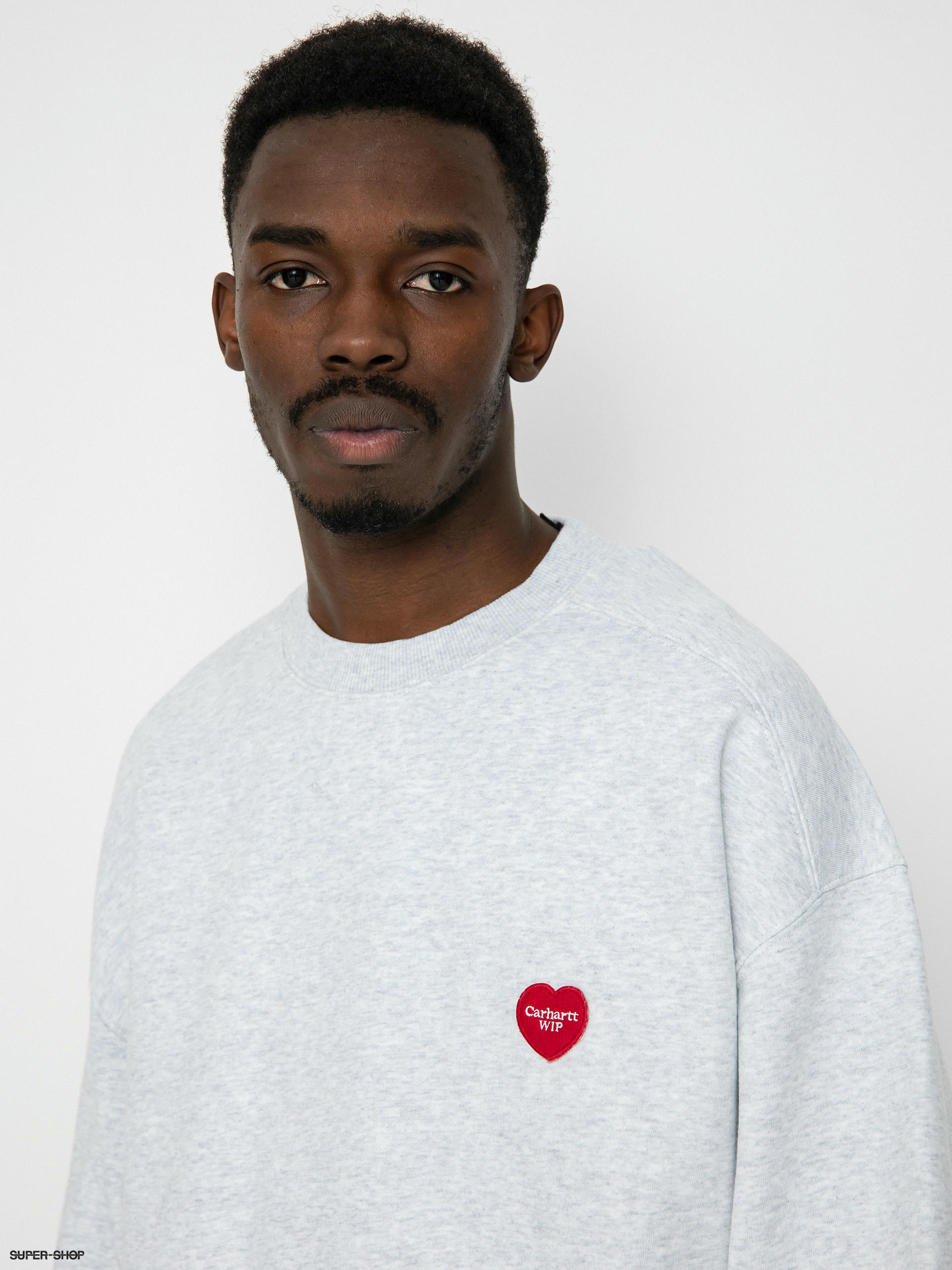 Carhartt WIP Heart Patch Sweatshirt (ash heather)