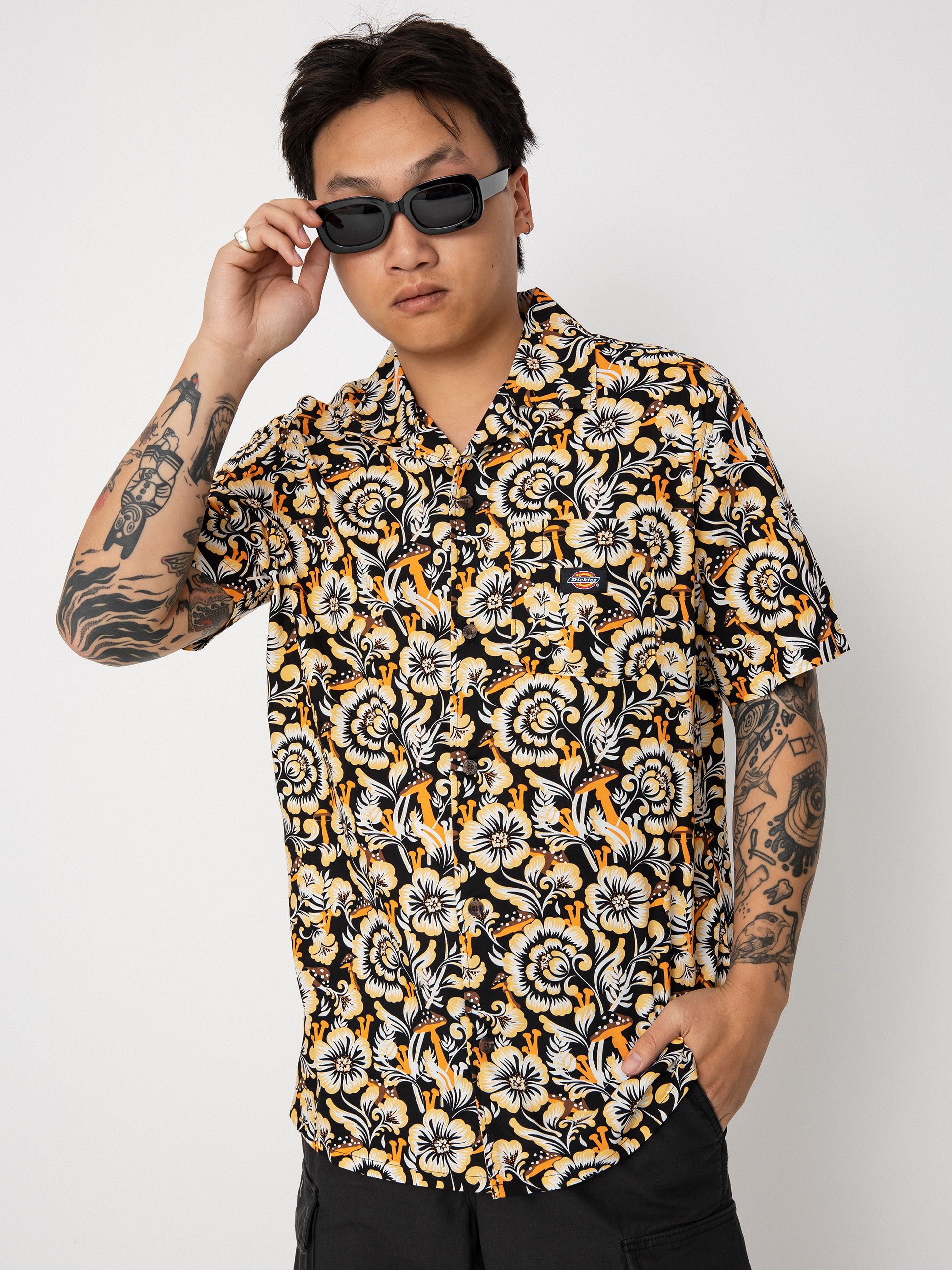 Dickies Roseburg Shirt (bl floral)