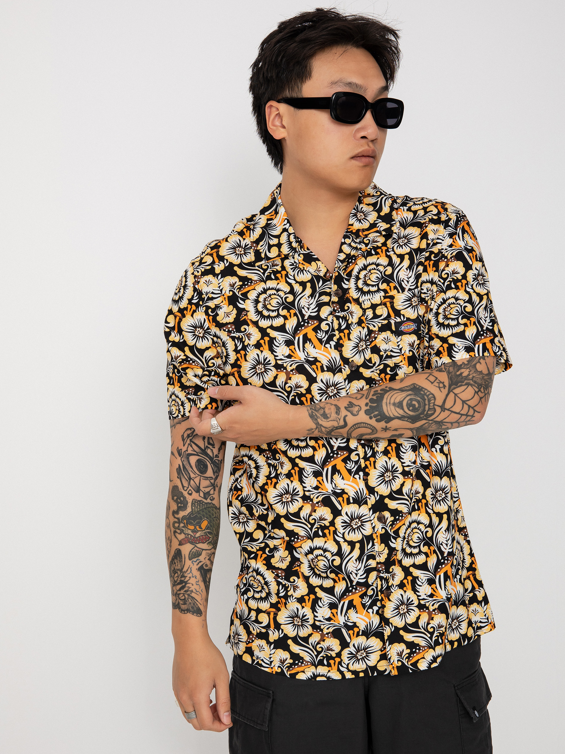 Dickies Roseburg Shirt (bl floral)