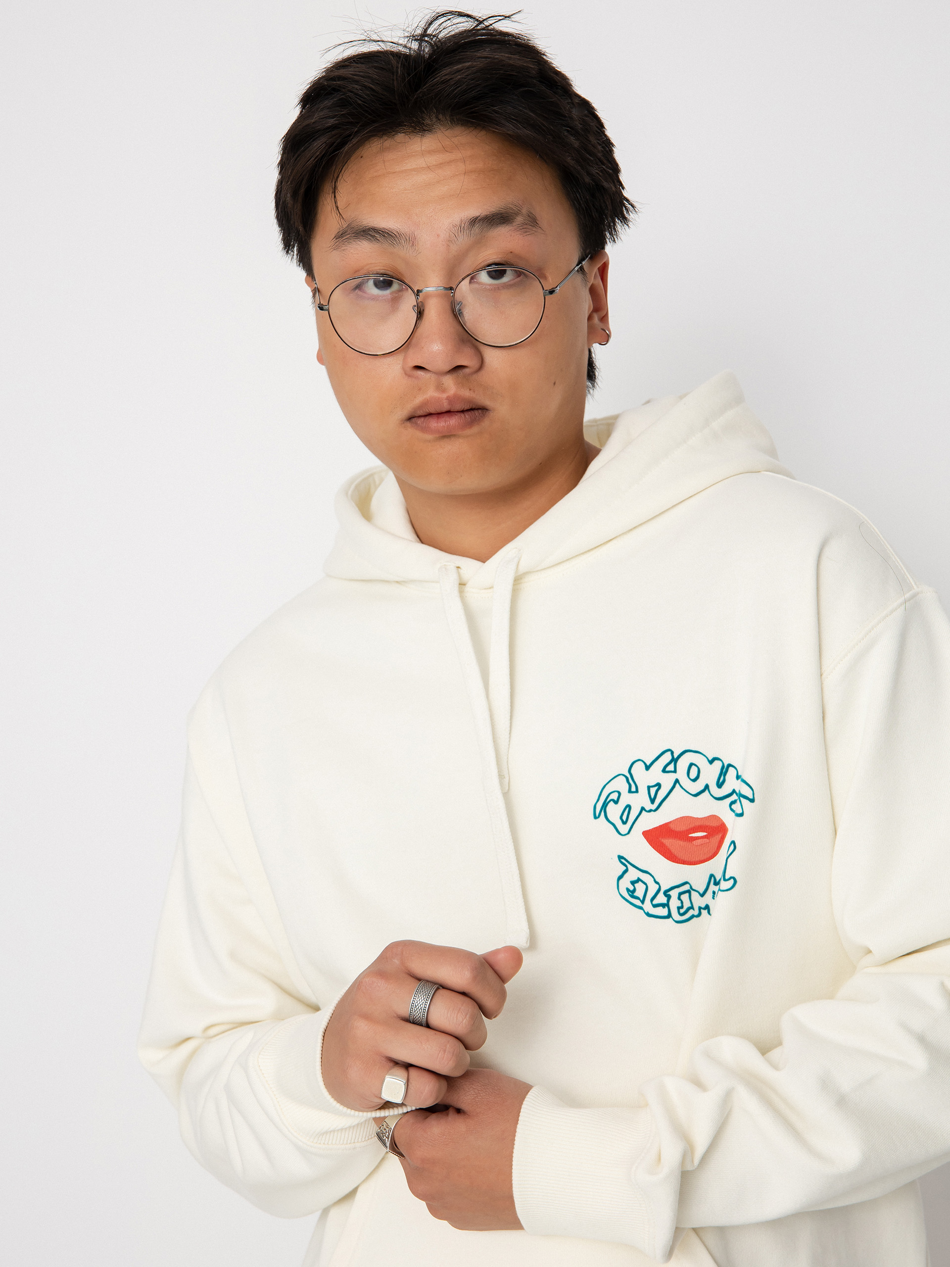 Element z kapturem Bxe La Bouche Sweatshirt (egret)