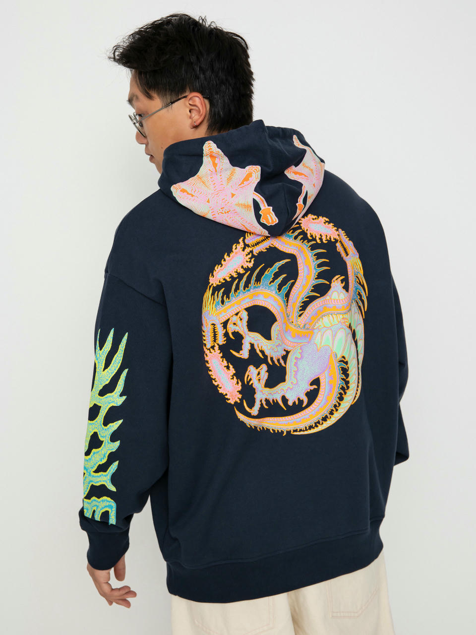 Element Headed Dragon HD Hoodie (eclipse navy)