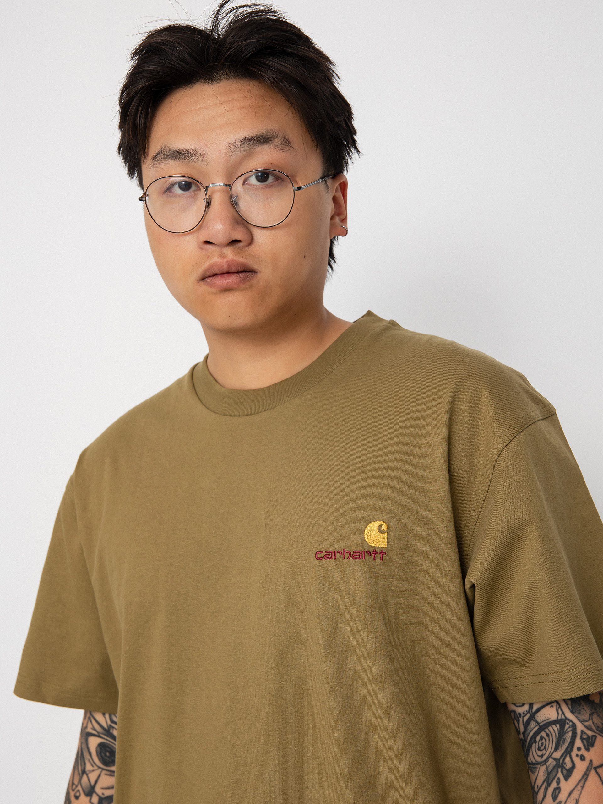Carhartt WIP American Script T-shirt (larch)