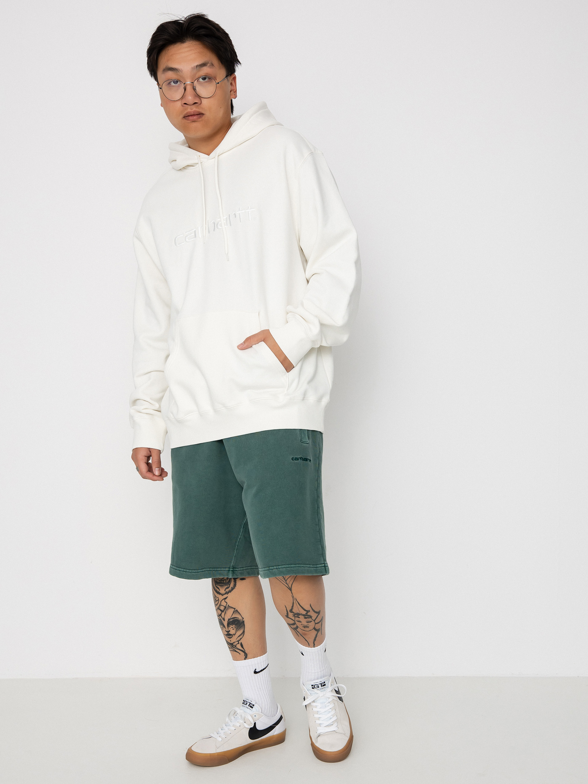 Hoodie and shorts outfit on sale men