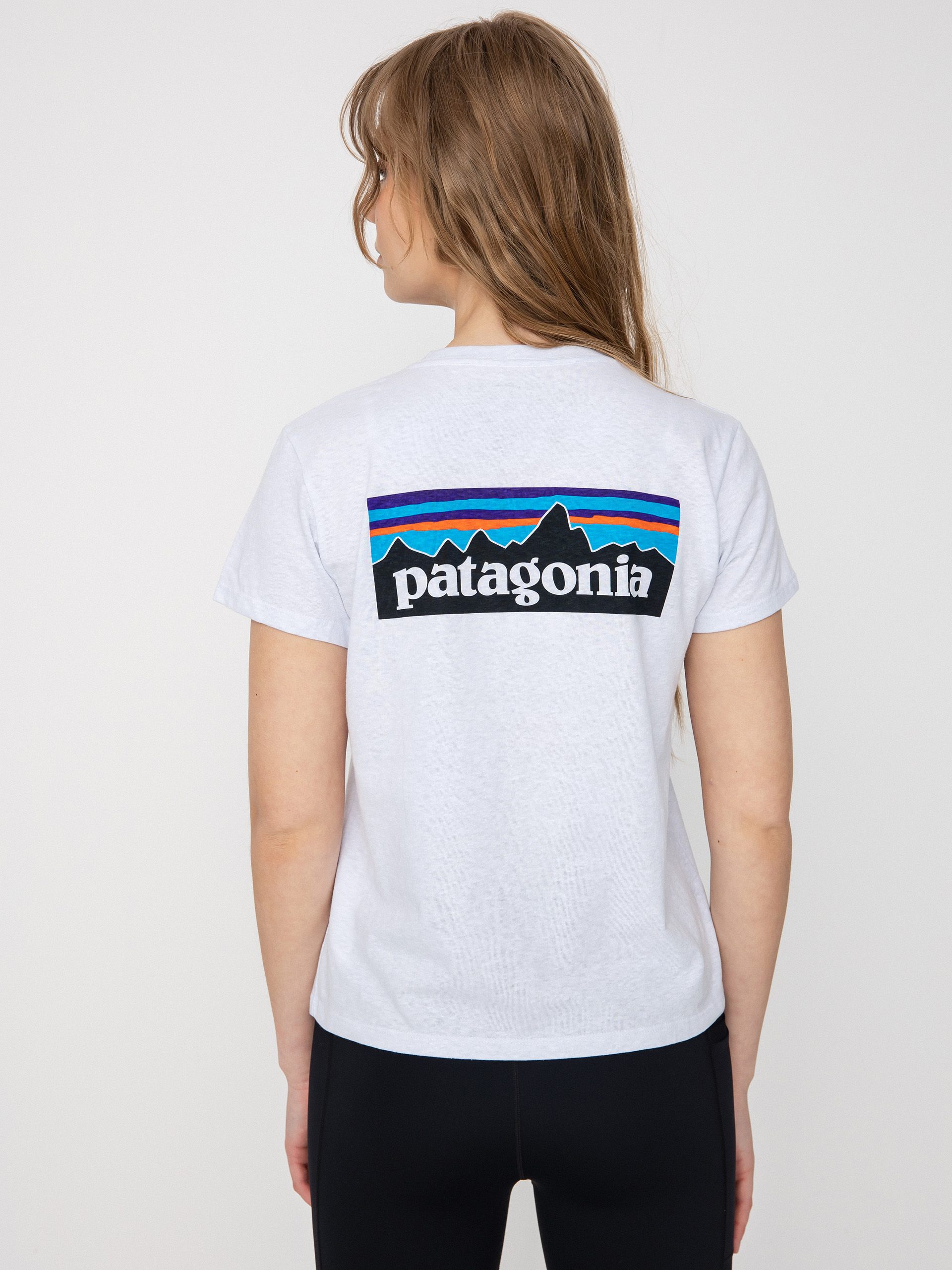 Patagonia P 6 Logo Responsibili T shirt Wmn white white