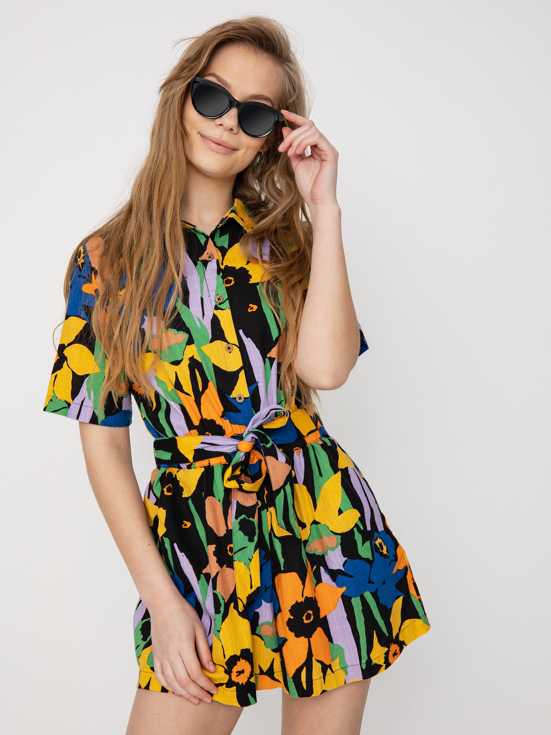 Womens Roxy Real Yesterday Overall (anthracite flower jammin)