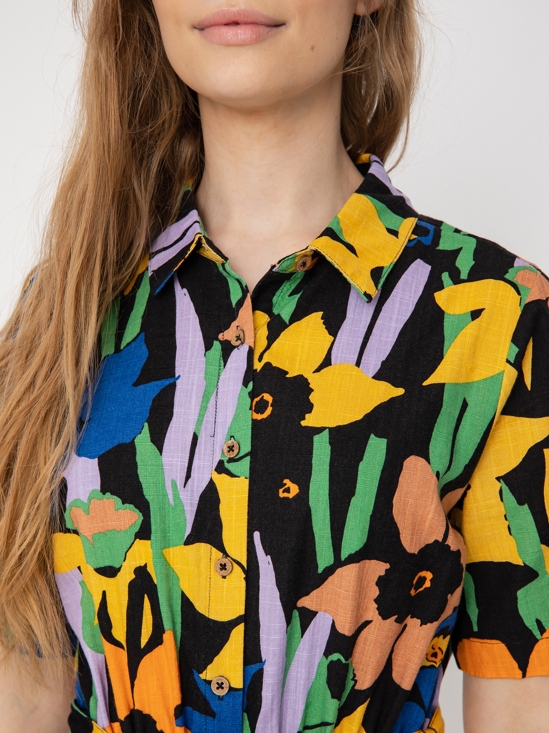 Womens Roxy Real Yesterday Overall (anthracite flower jammin)