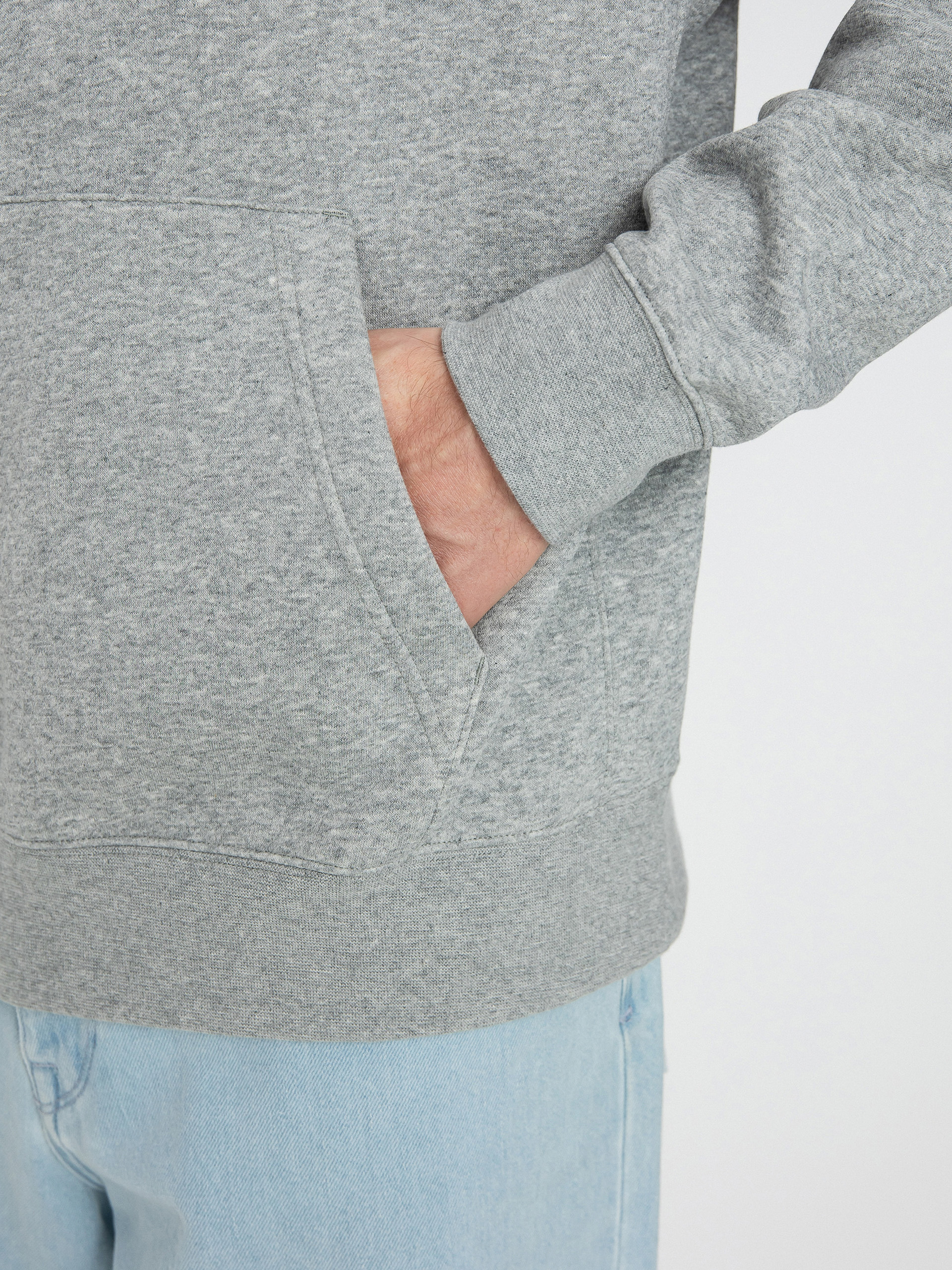 Nike Club Hoodie Po Bb HD Hoodie (dk grey heather/matte silver/white)