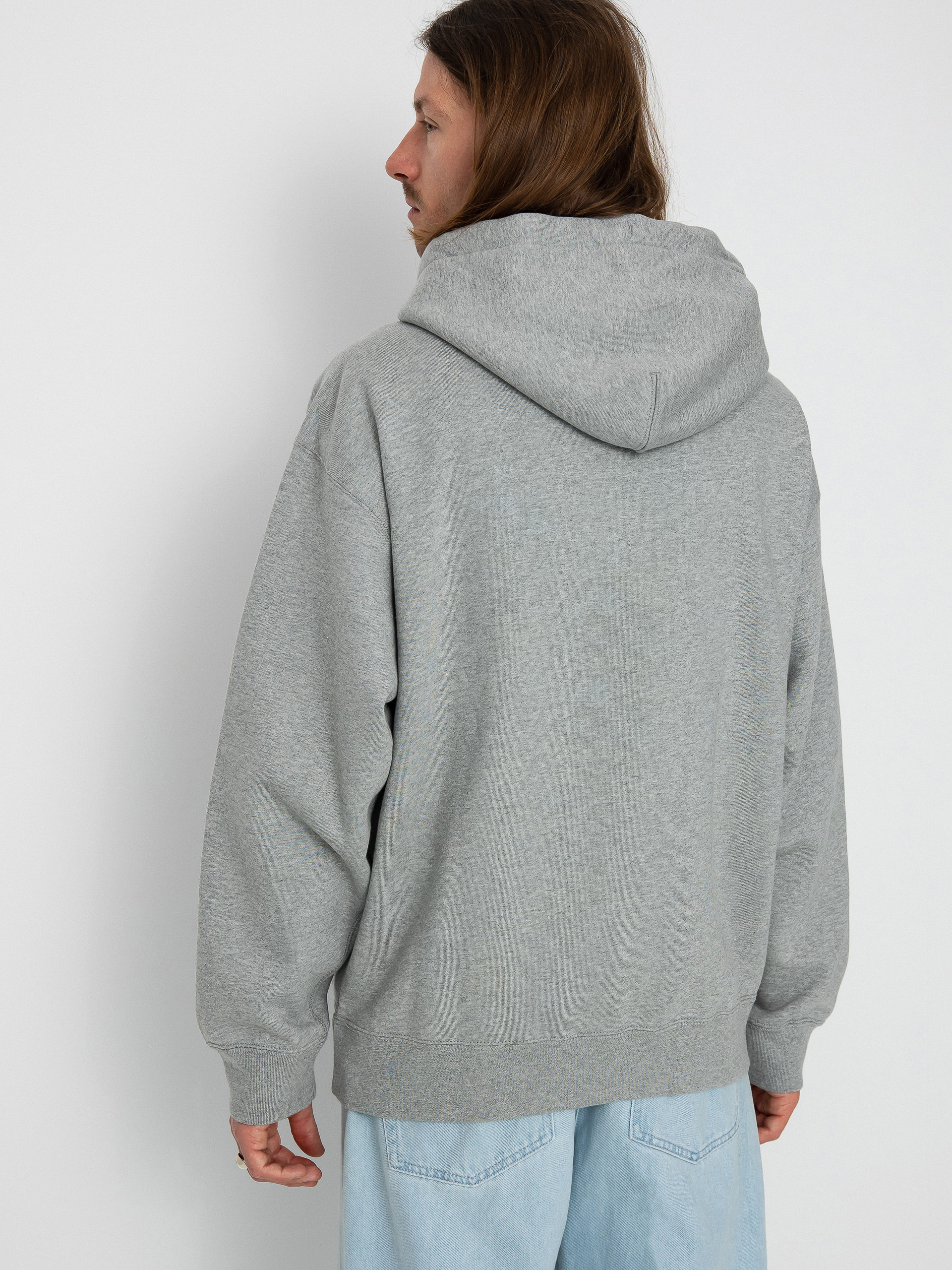 Nike SB Solo Swoosh HD Hoodie (dk grey heather/white)