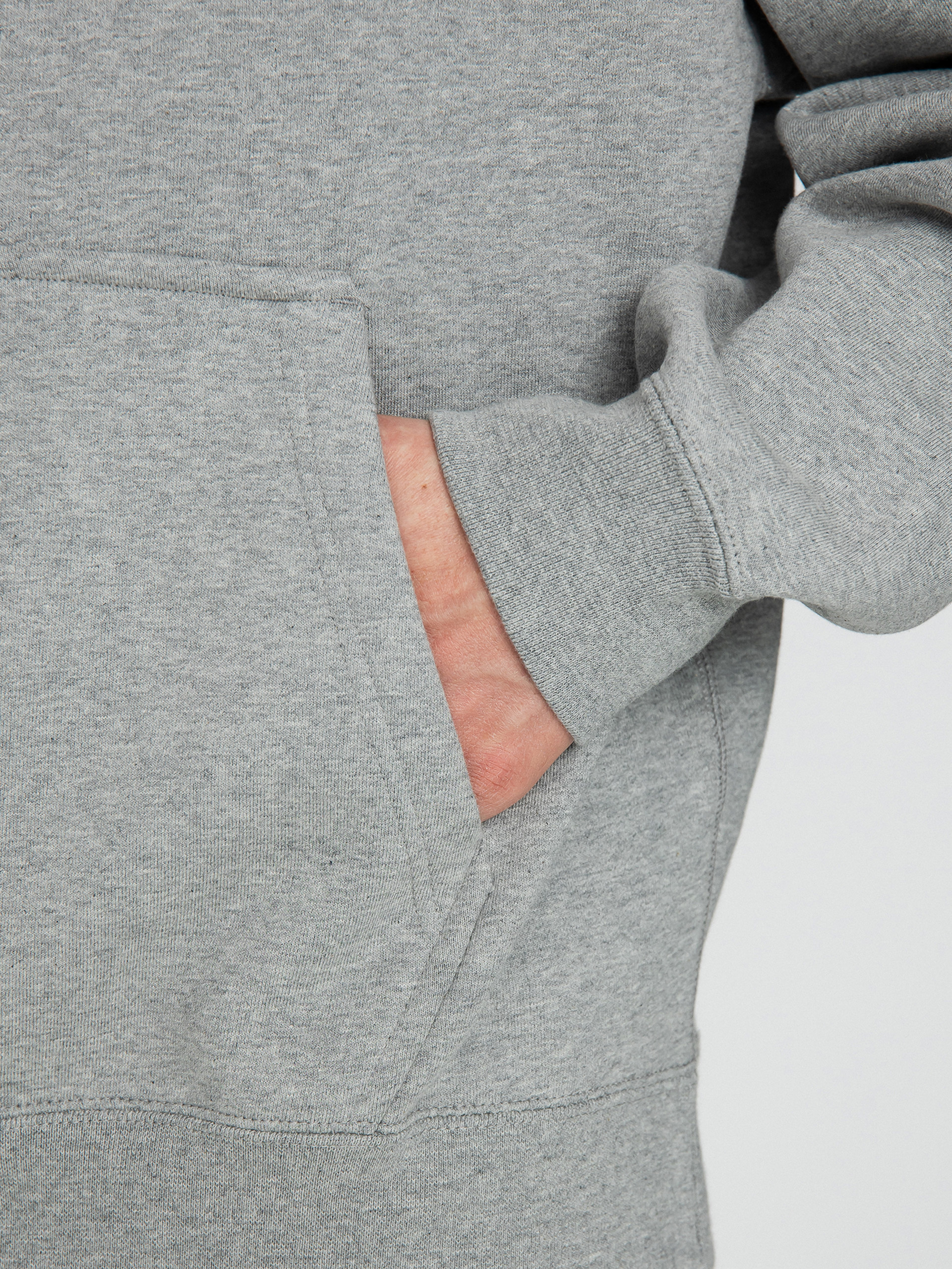 Nike SB Solo Swoosh HD Hoodie (dk grey heather/white)