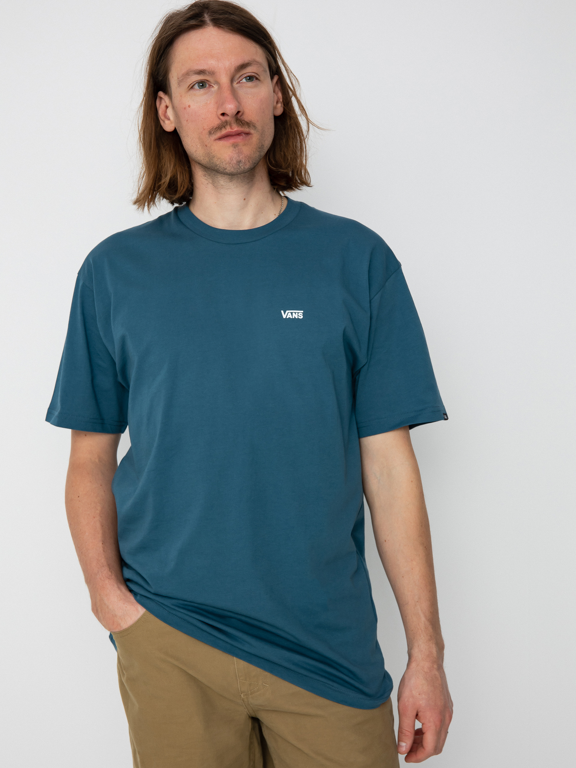 Vans Left Chest Logo T-shirt (vans teal/white)