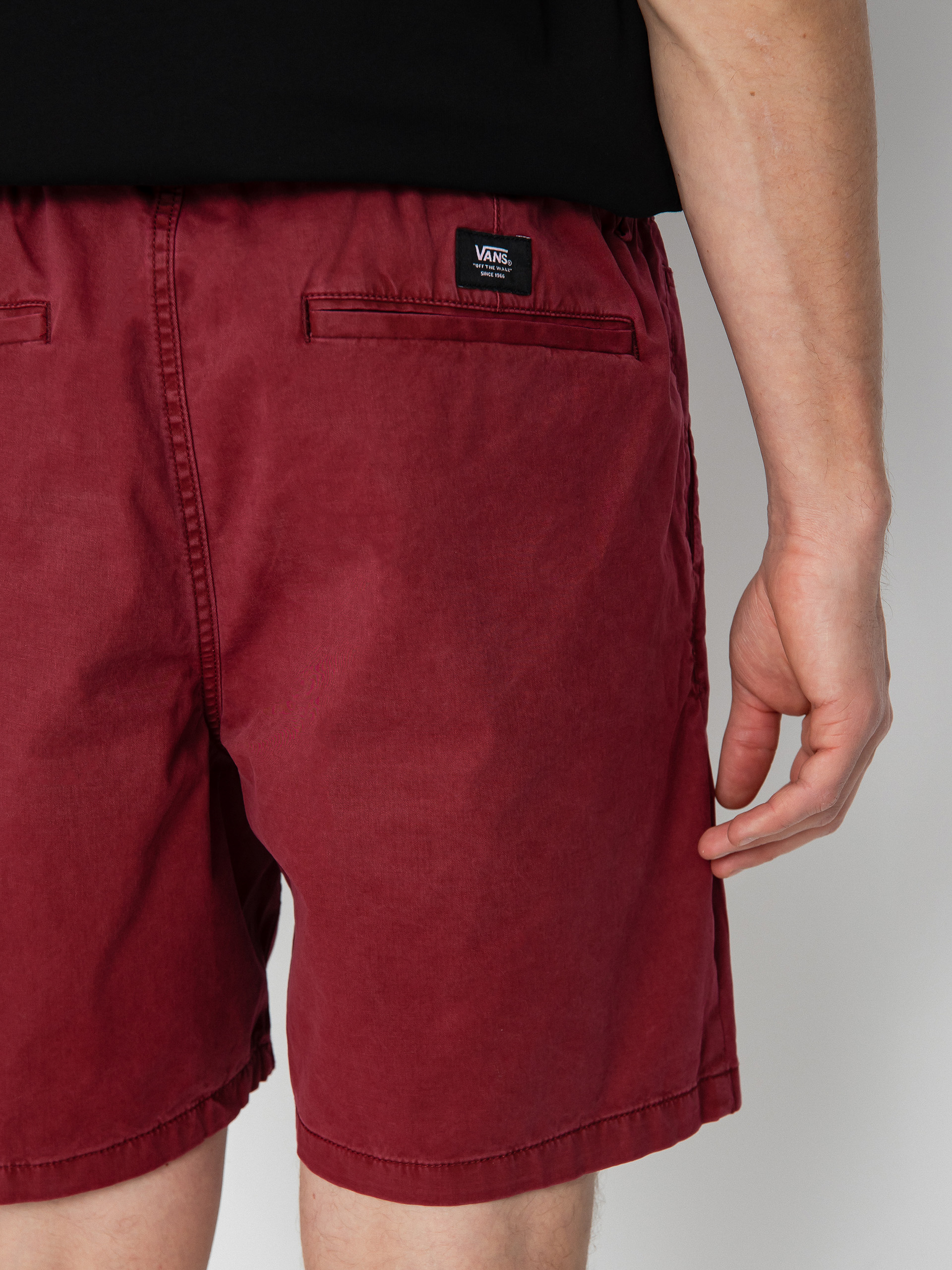 Vans Range Salt Wash Relaxed Elastic Shorts (syrah)