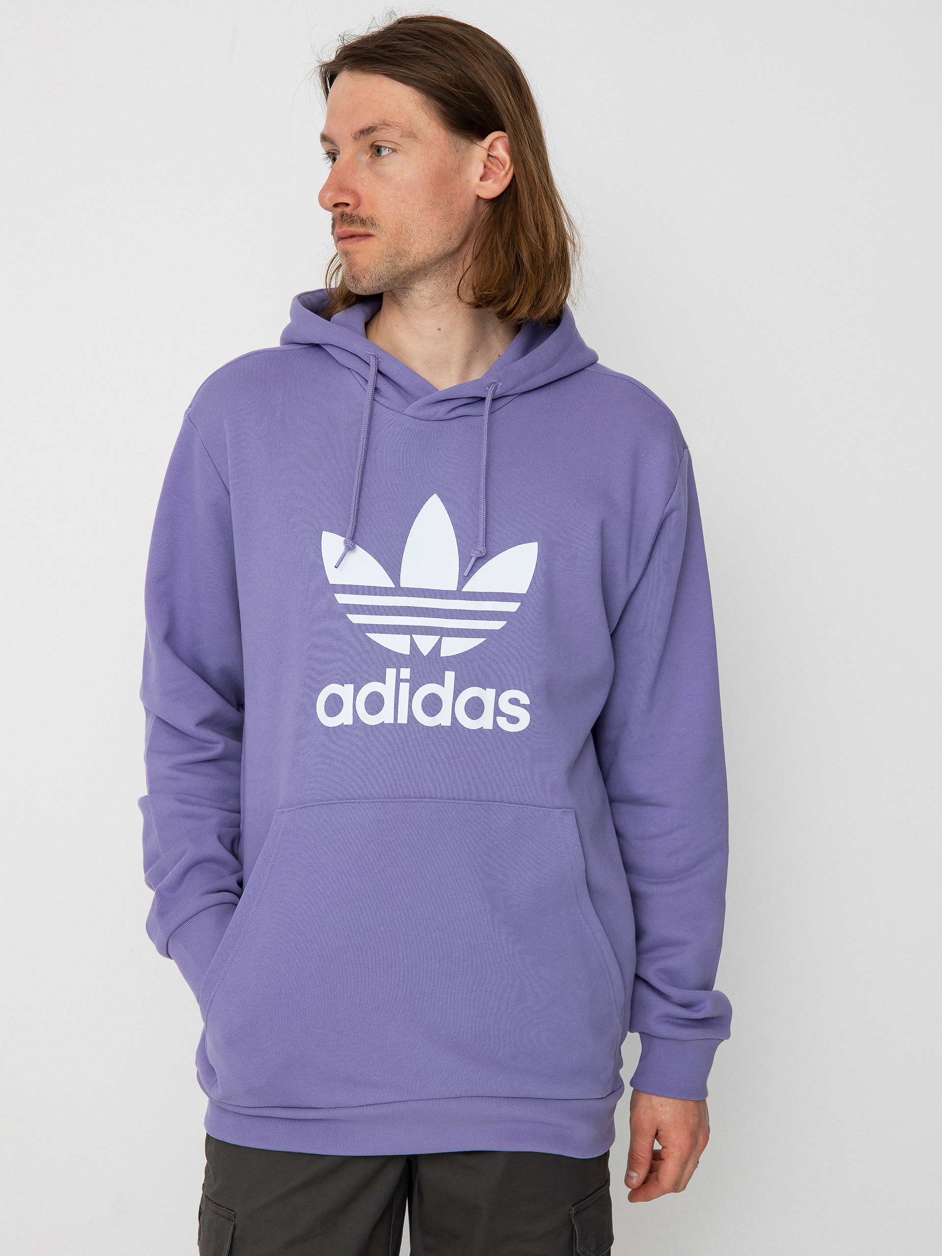 Adidas light hot sale purple hoodie