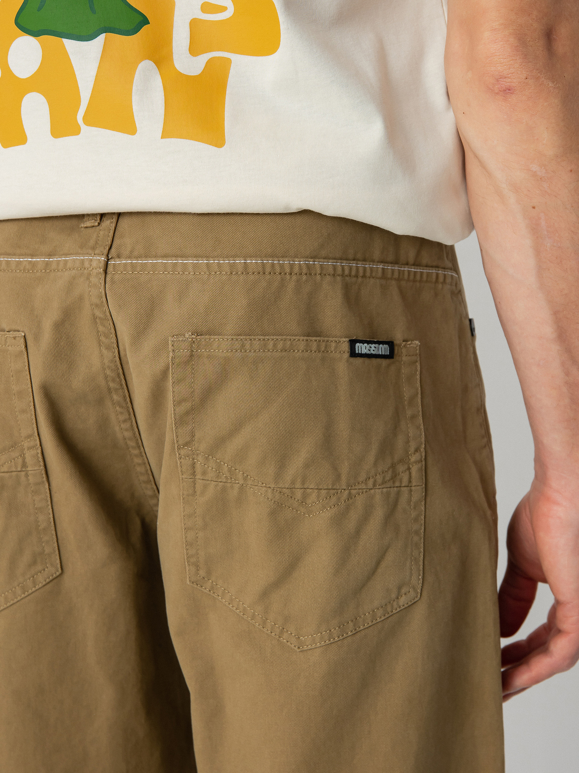 MassDnm Slang Baggy Fit Shorts (beige)