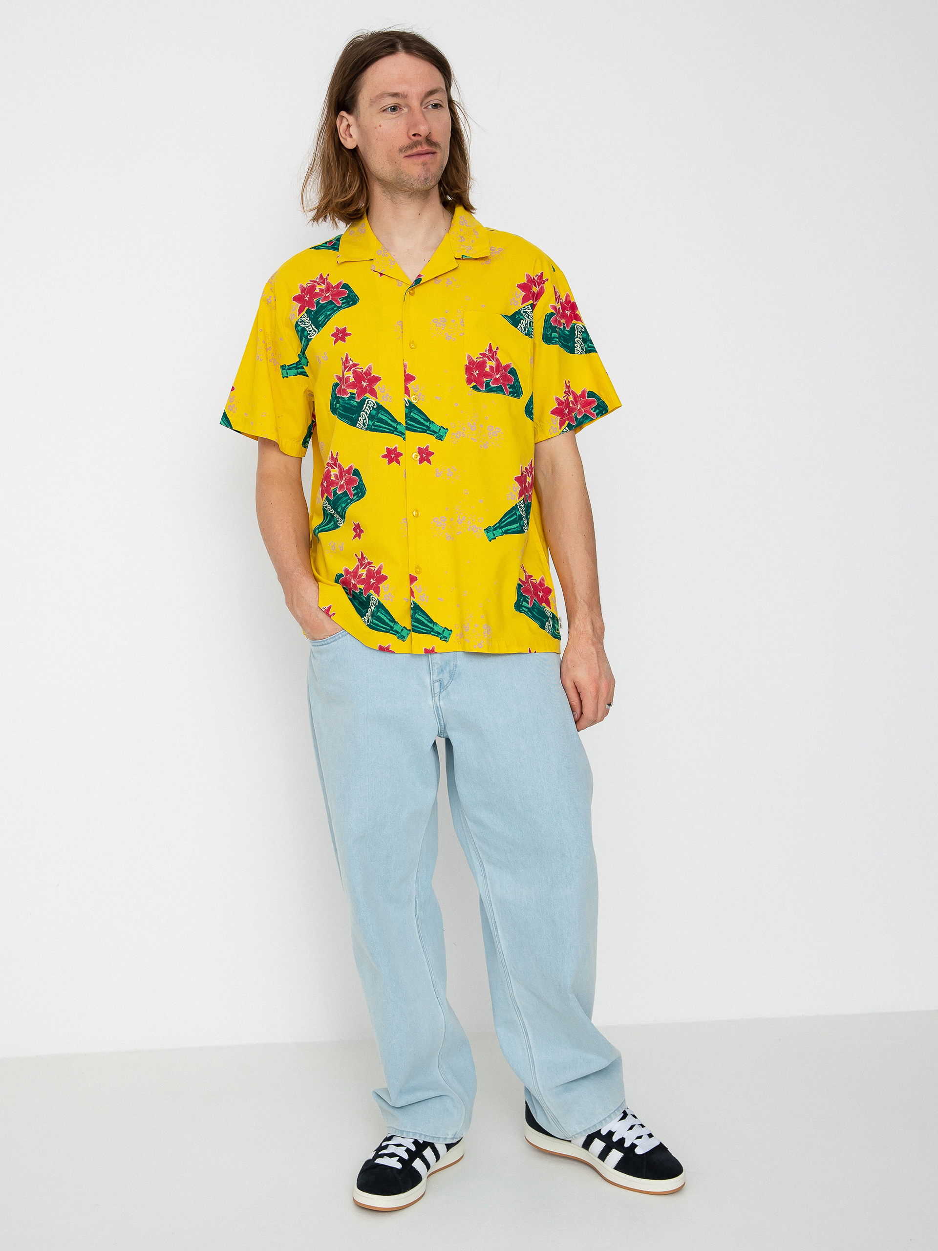 Brixton Coca-Cola Bunker Shirt (yellow)