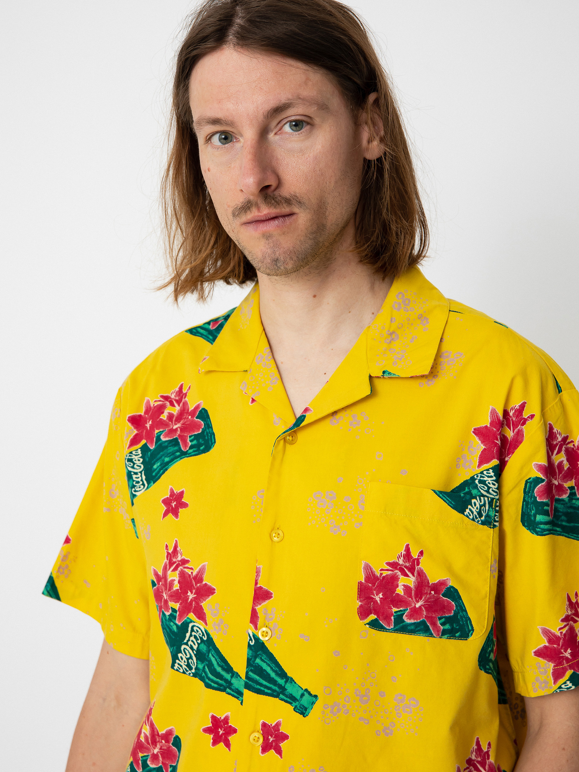 Brixton Coca-Cola Bunker Shirt (yellow)