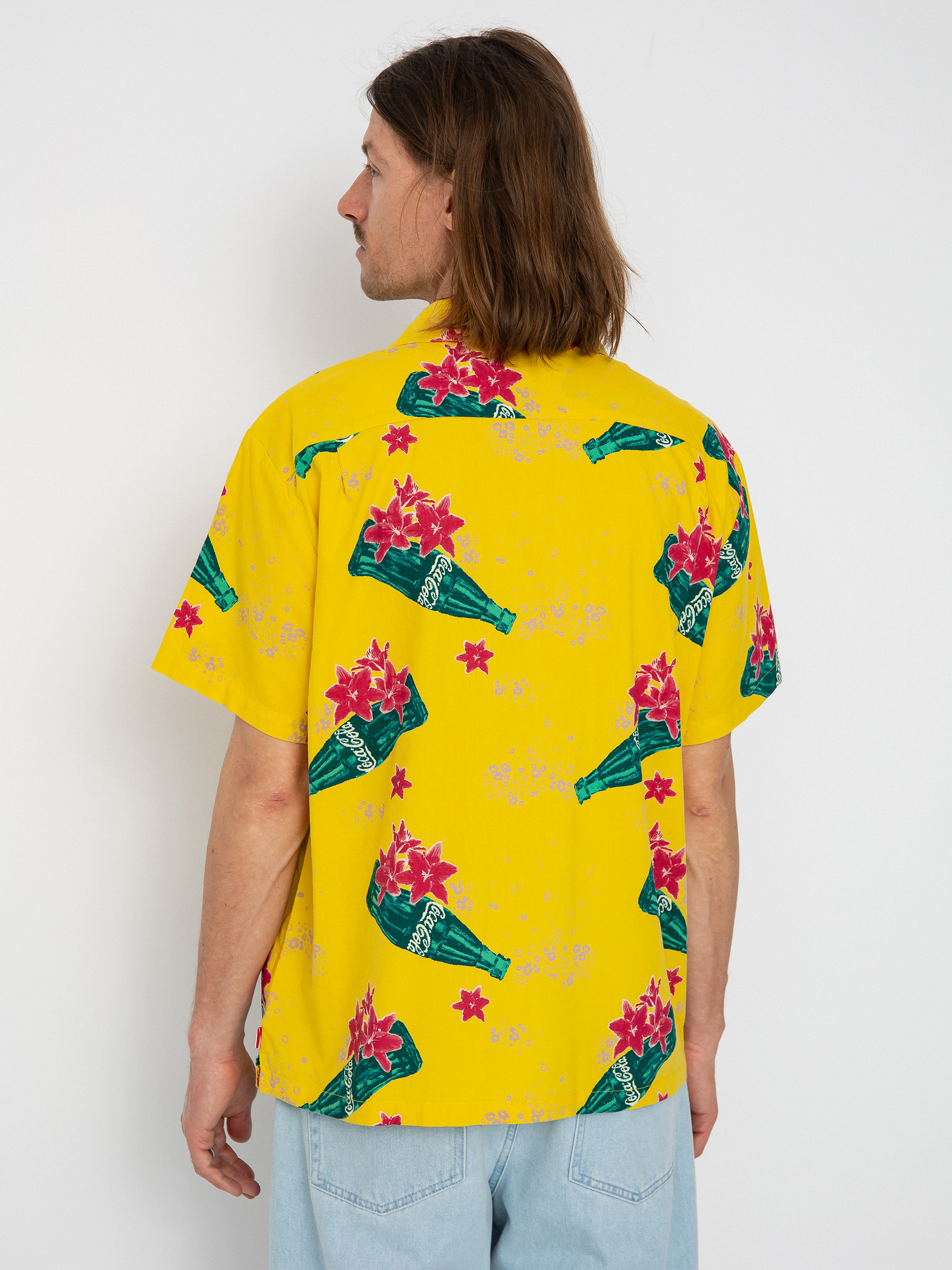 Brixton Coca-Cola Bunker Shirt (yellow)