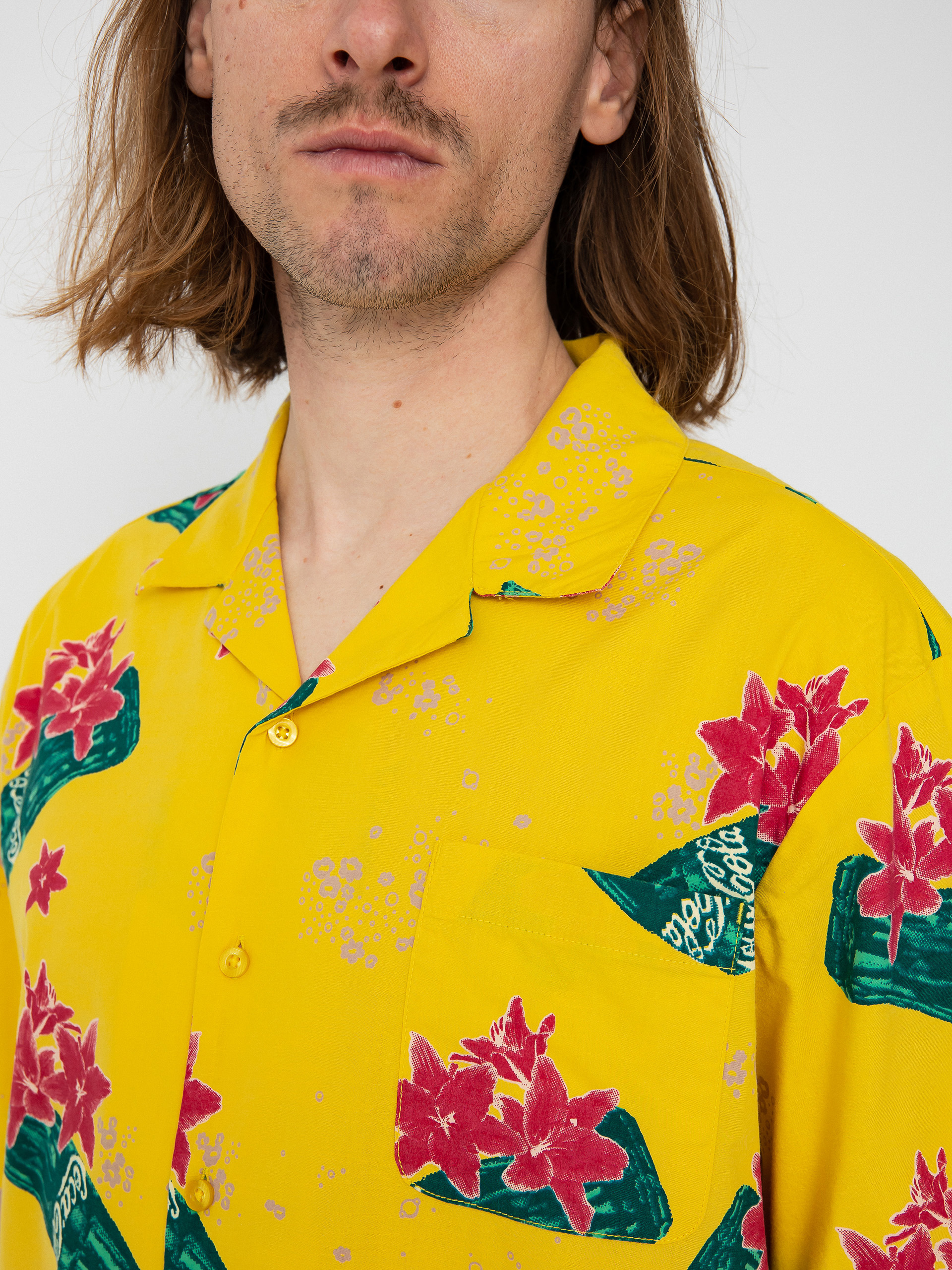 Brixton Coca-Cola Bunker Shirt (yellow)