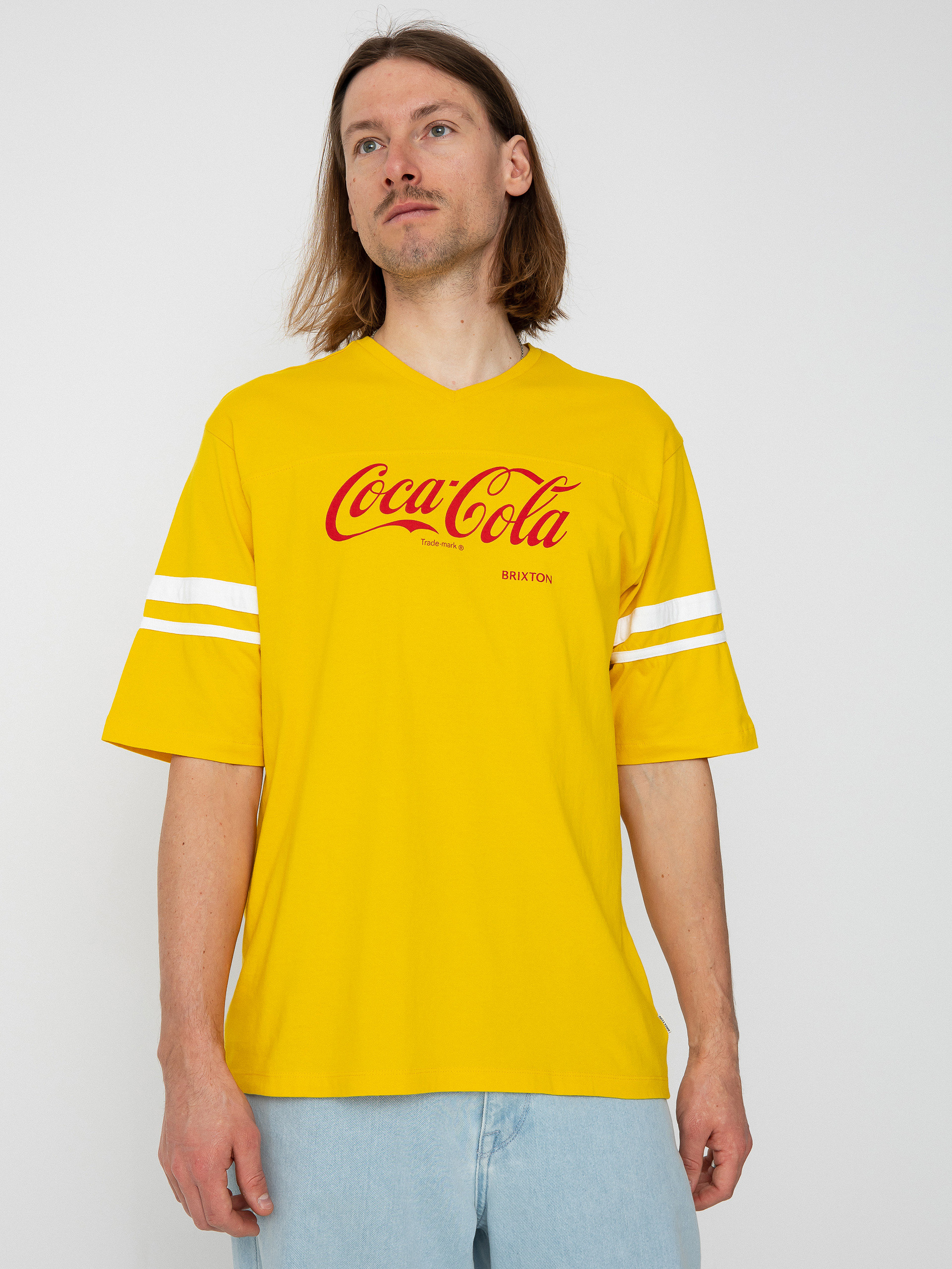 Brixton Coca-Cola Classic Football T-shirt (yellow)