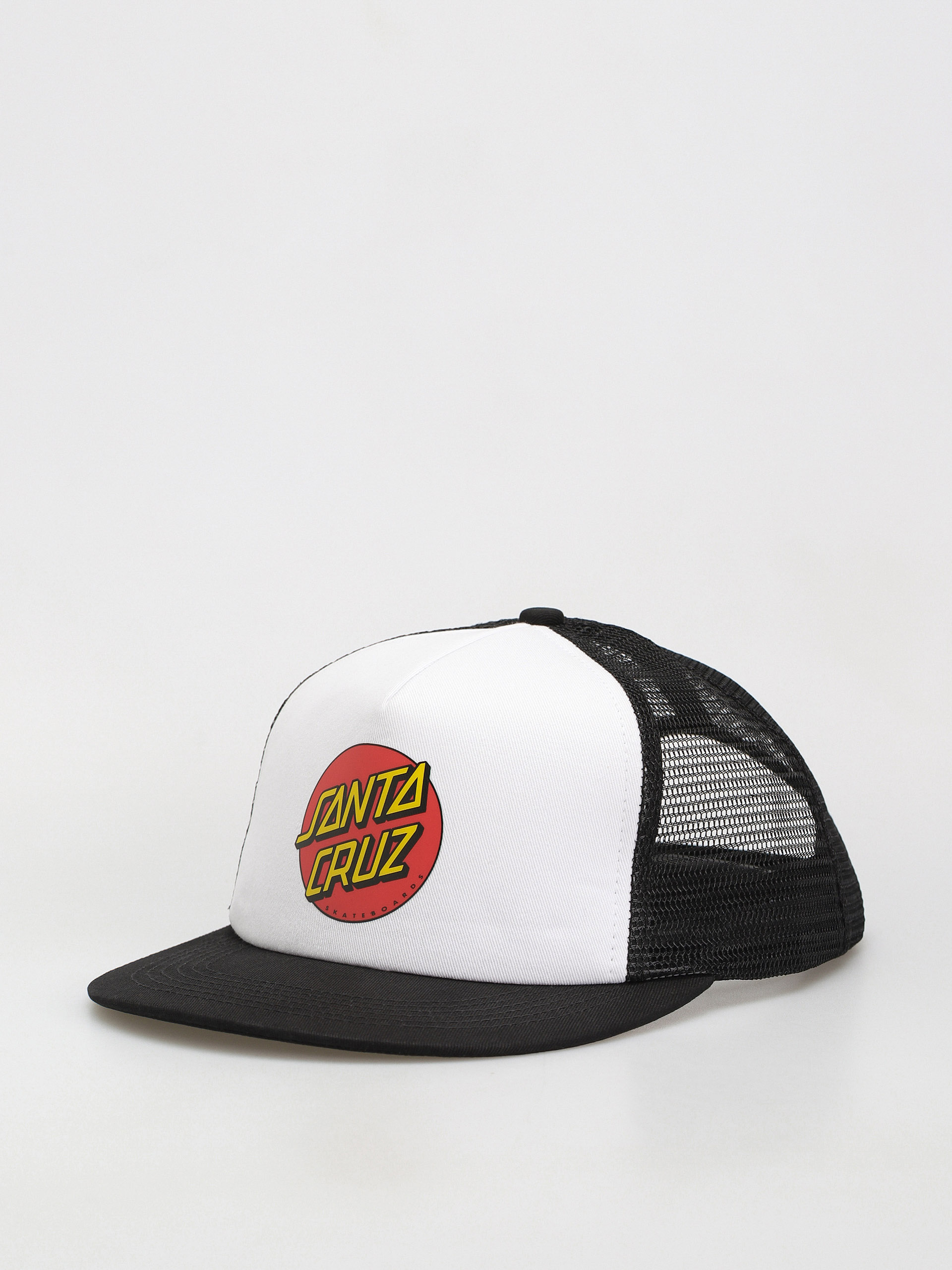 Santa Cruz Classic Dot Mesh Cap (white/black)