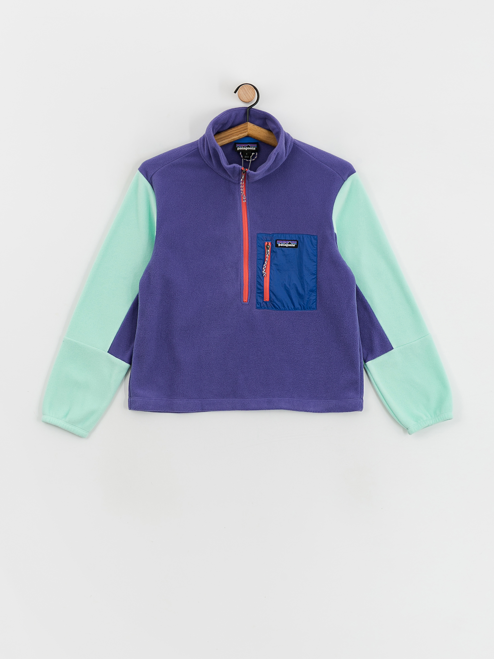 Womens Patagonia Microdini 1/2 Zip Fleece (perennial purple)