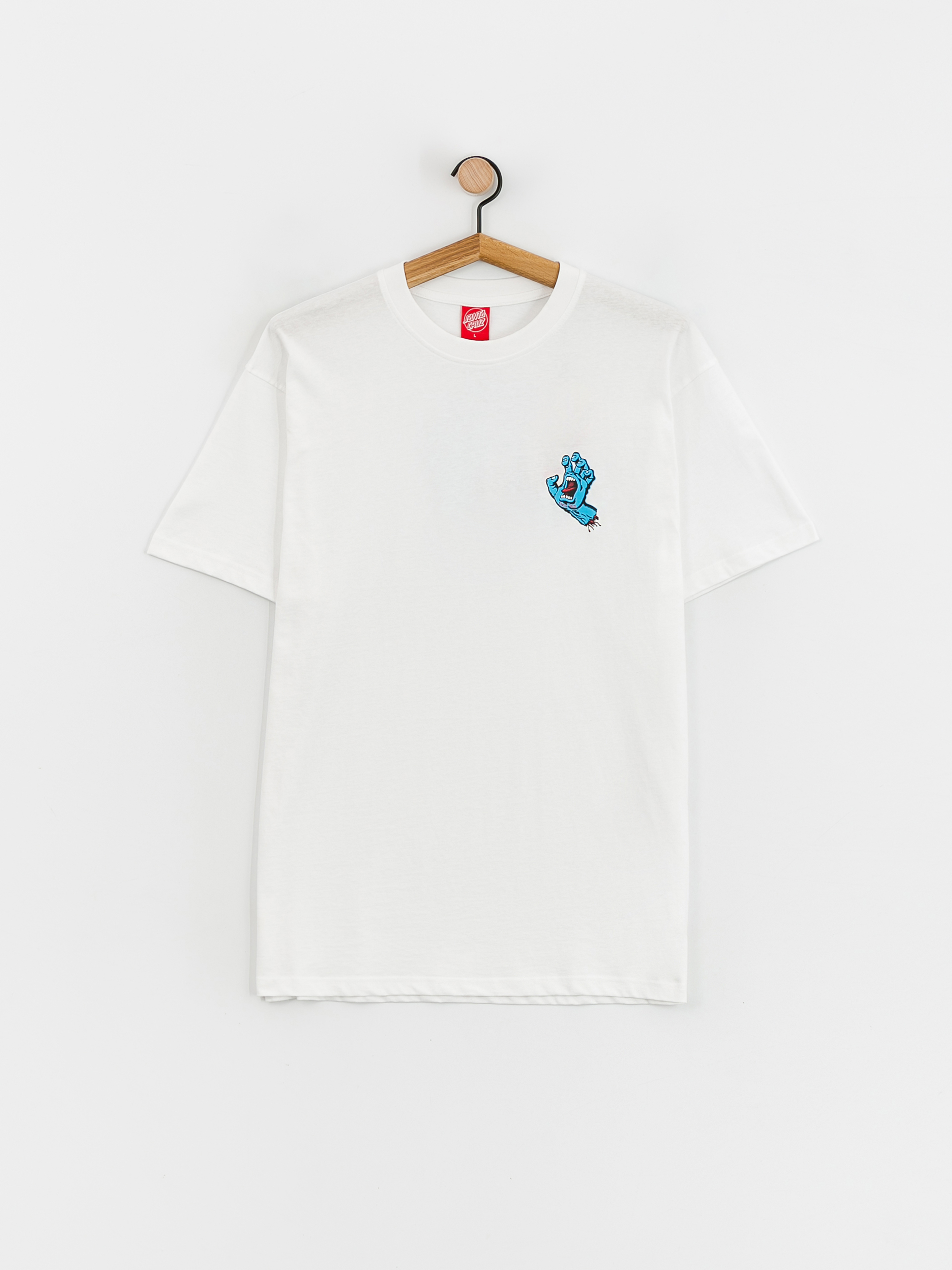 Santa Cruz Screaming Hand Chest T-shirt (white)