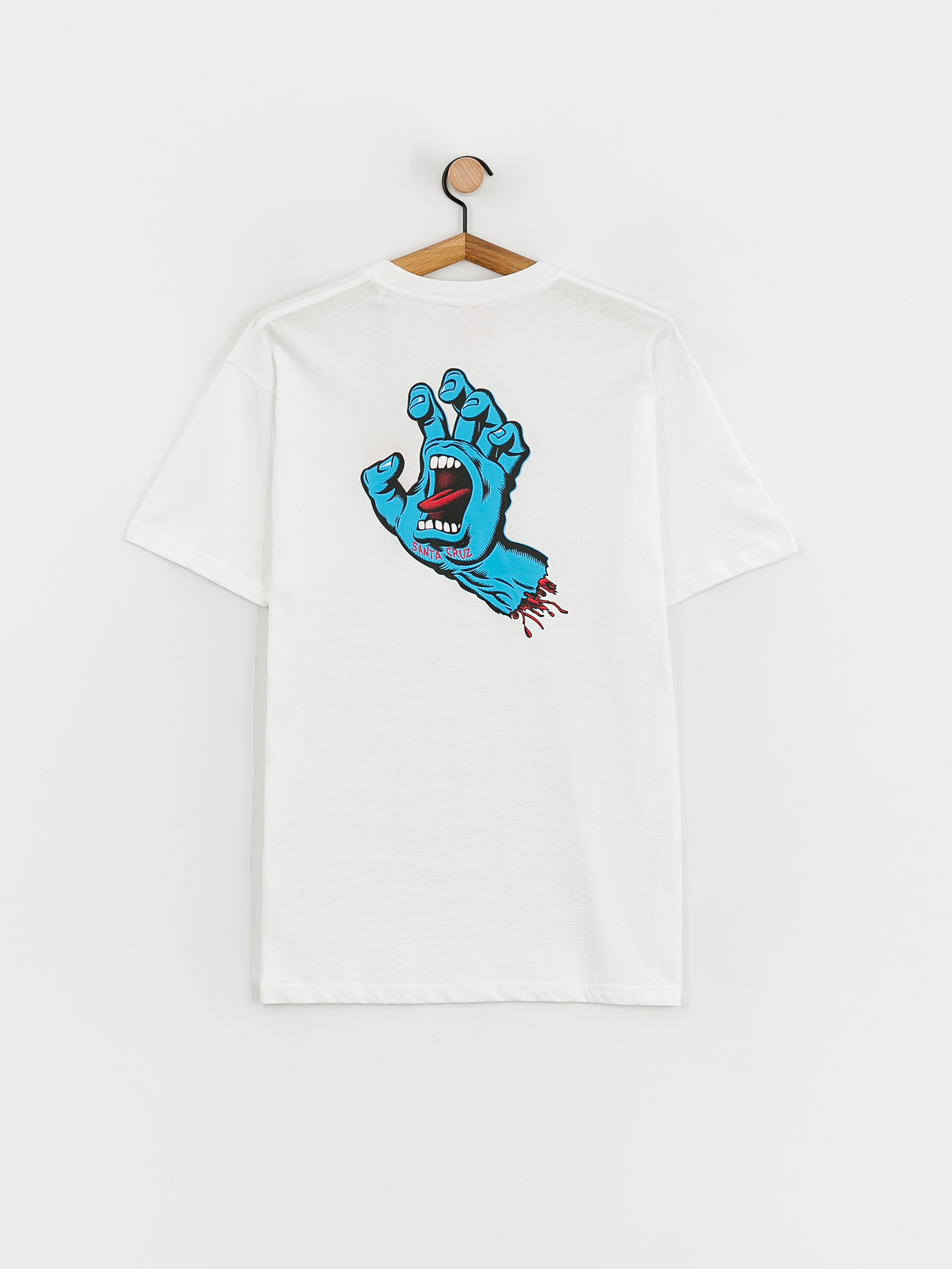 Santa Cruz Screaming Hand Chest T-shirt (white)