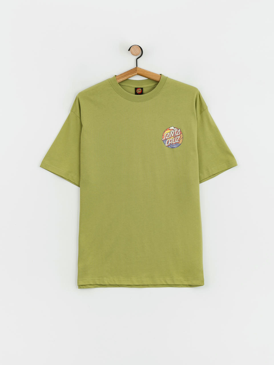 Santa Cruz Cliff View Dot T-shirt (bay leaf)