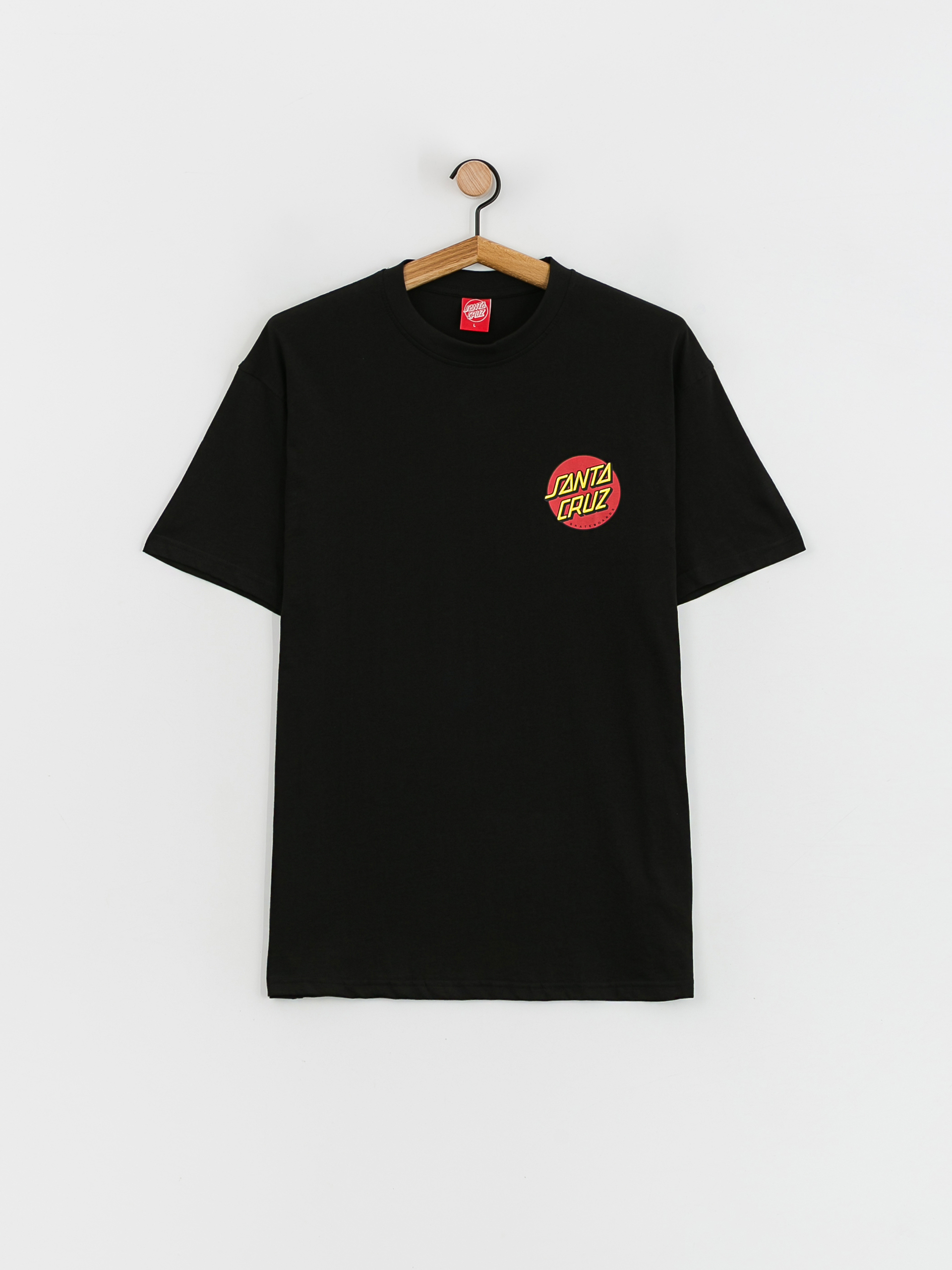 Santa Cruz Classic Dot Chest T-Shirt (black)