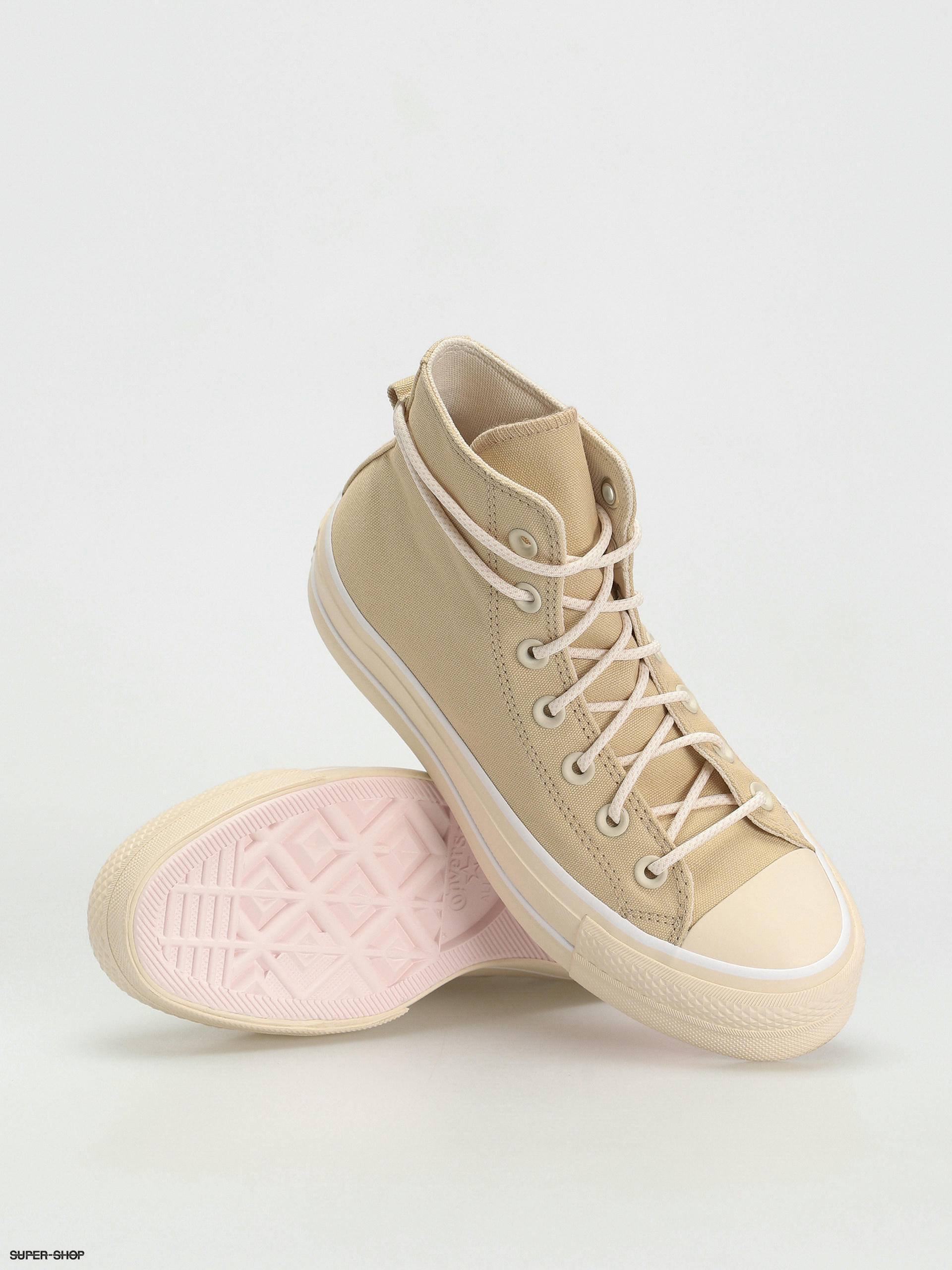 Converse Chuck Taylor All Star Lift Hi Chucks Wmn - beige (oat milk)