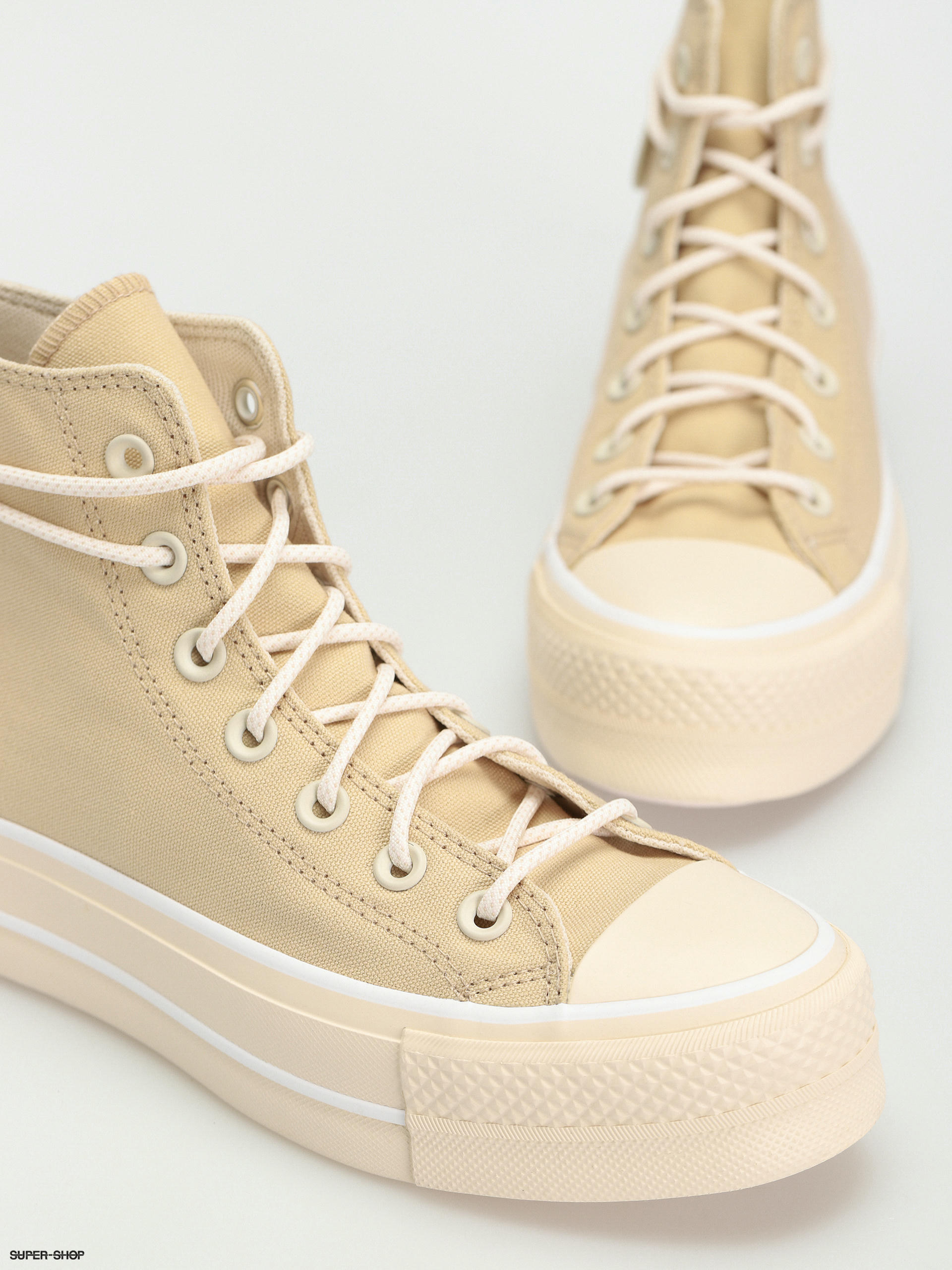 Converse Chuck Taylor All Star Lift Hi Chucks Wmn - beige (oat milk)