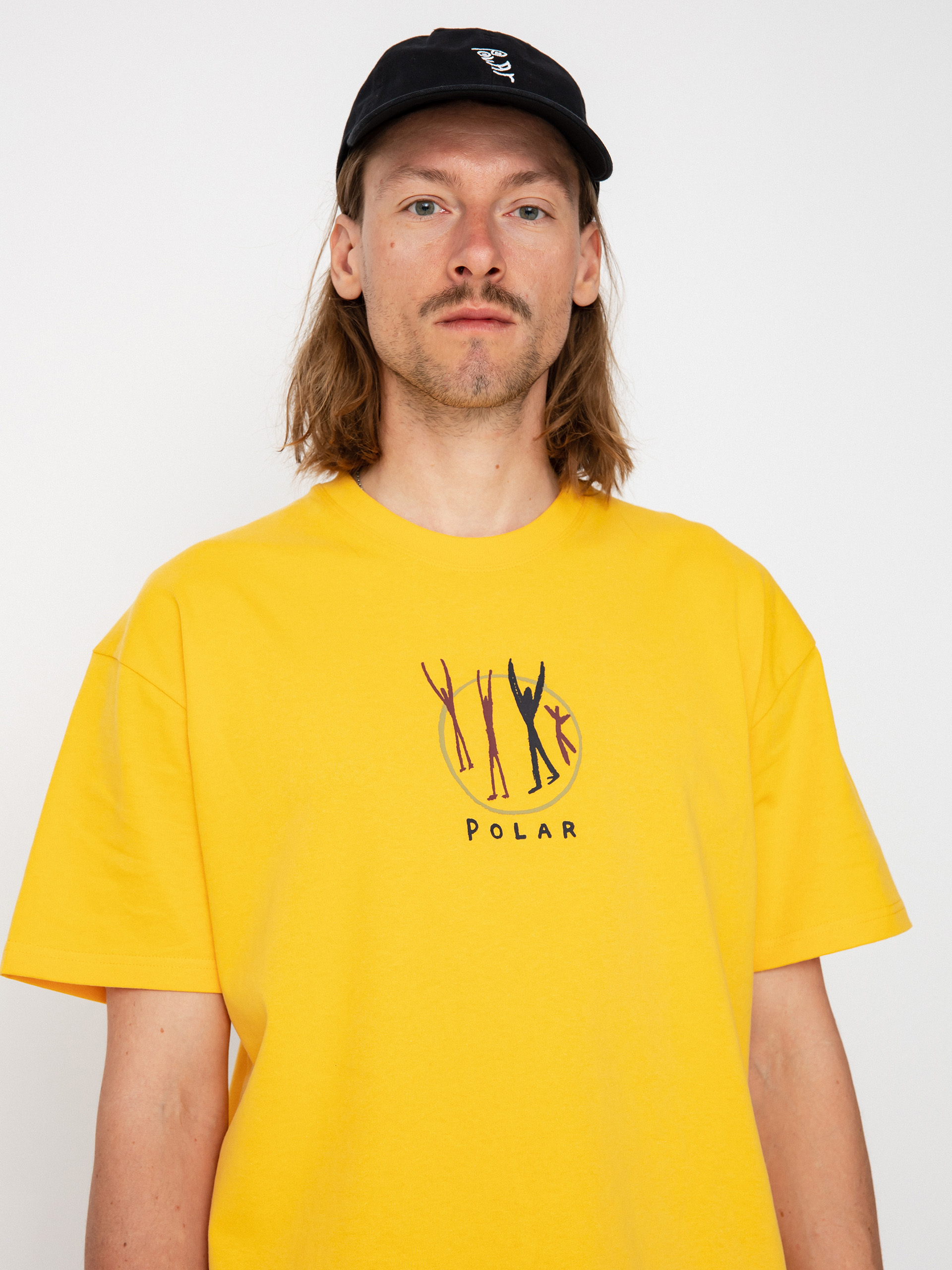 【POLAR SKATE CO】 POLAR GANG TEE [ORANGE SORBET] Polar Skate Polar Gang T-shirt - yellow (orange sorbet)