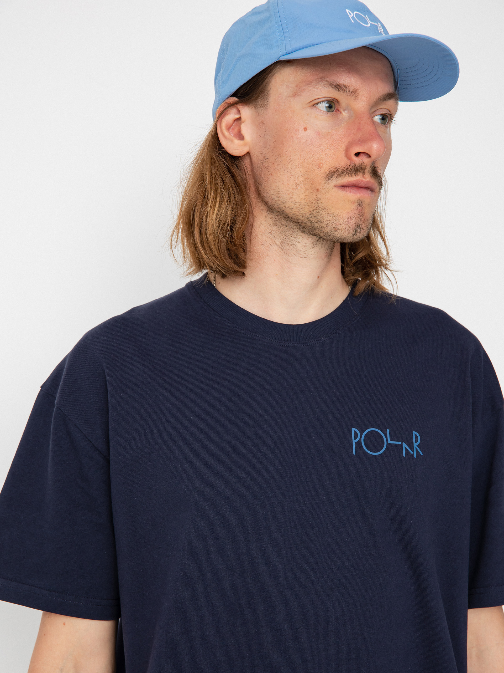 Polar Skate Stroke Logo T-shirt (navy/blue)