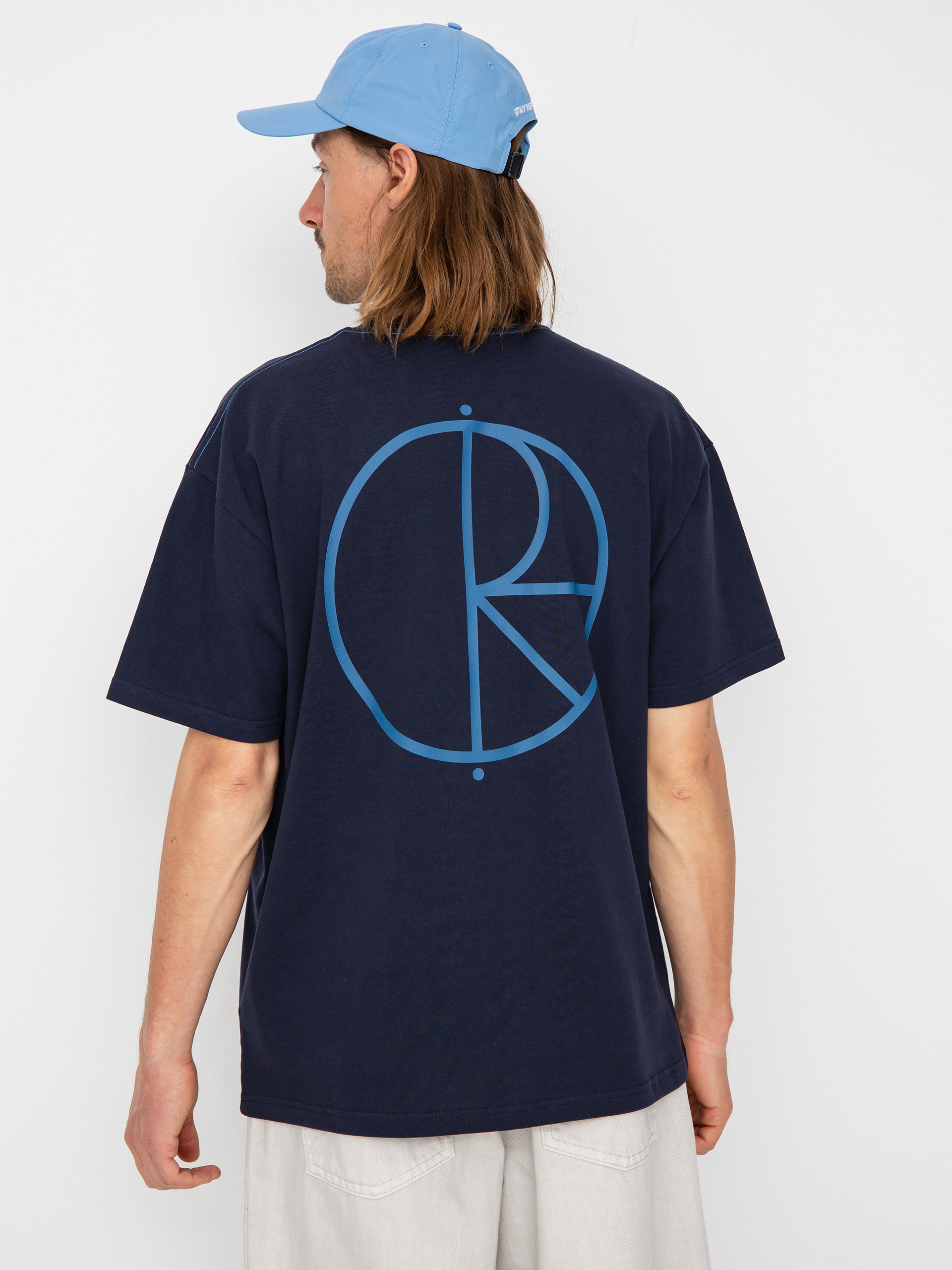 Polar Skate Stroke Logo T-shirt (navy/blue)