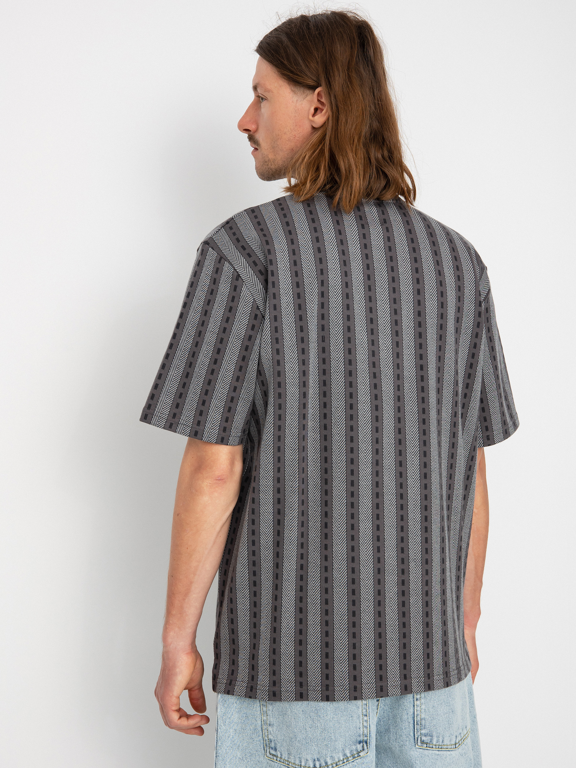 Polar Skate Road Zip Polo t-shirt (graphite)