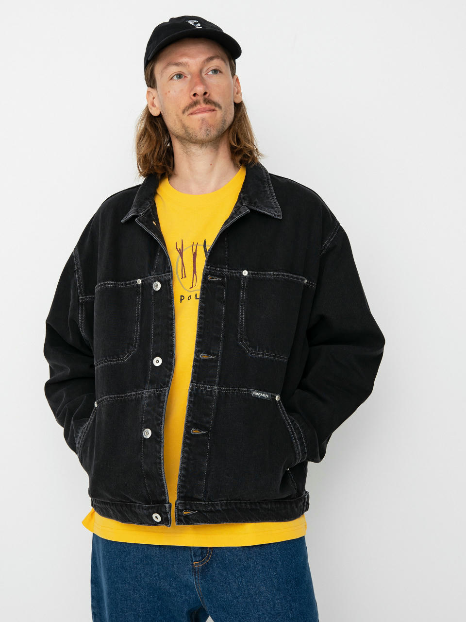 Polar Skate Patrik Denim Jacke (silver black)