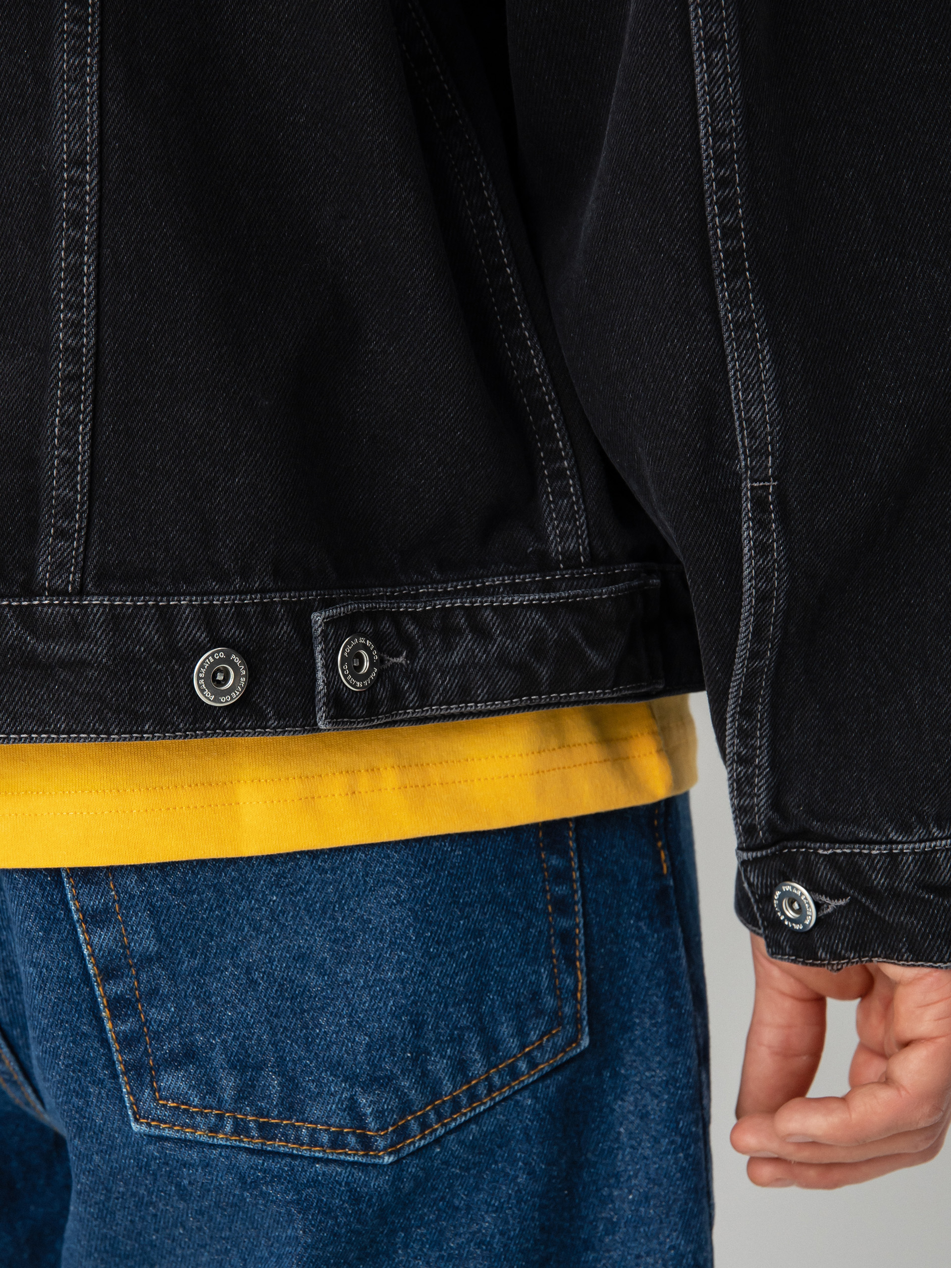 Polar Skate Patrik Denim Jacke (silver black)