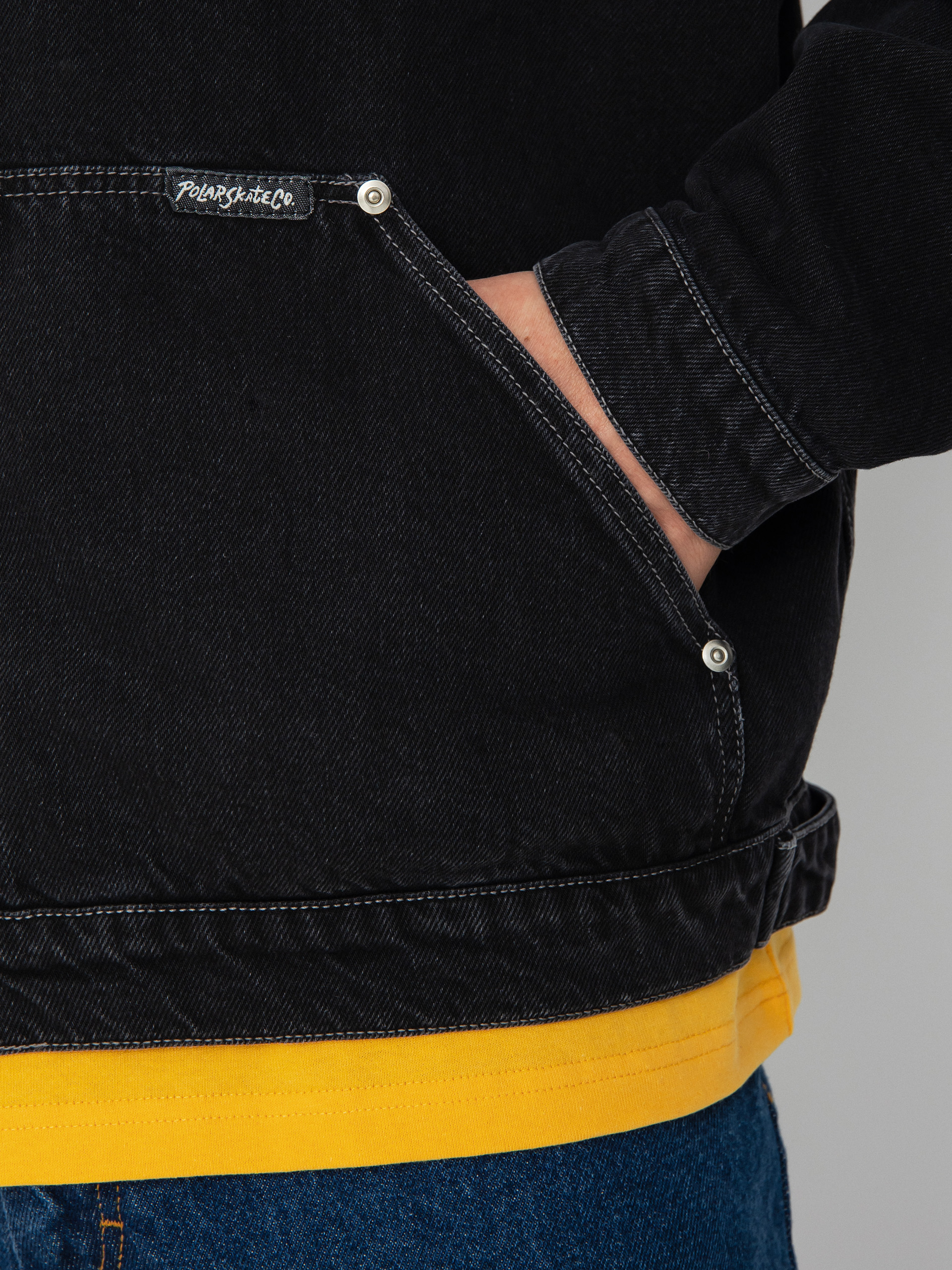 Polar Skate Patrik Denim Jacket (silver black)