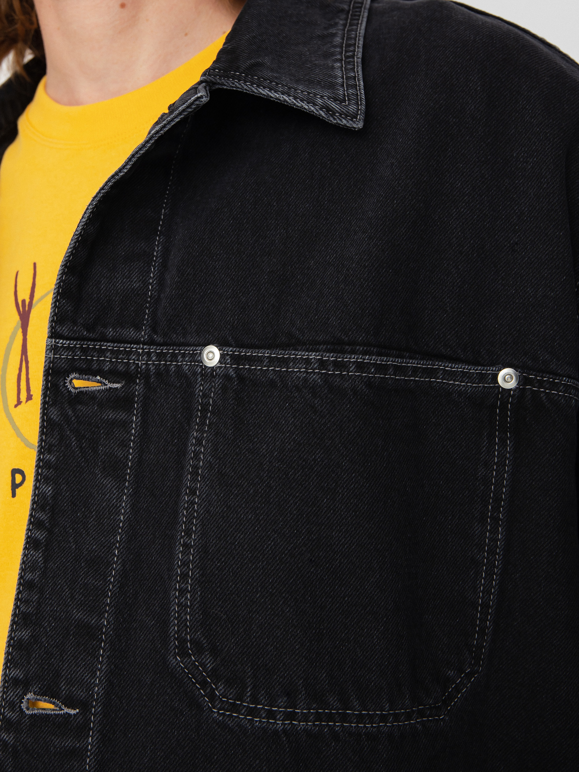 Polar Skate Patrik Denim Jacke (silver black)