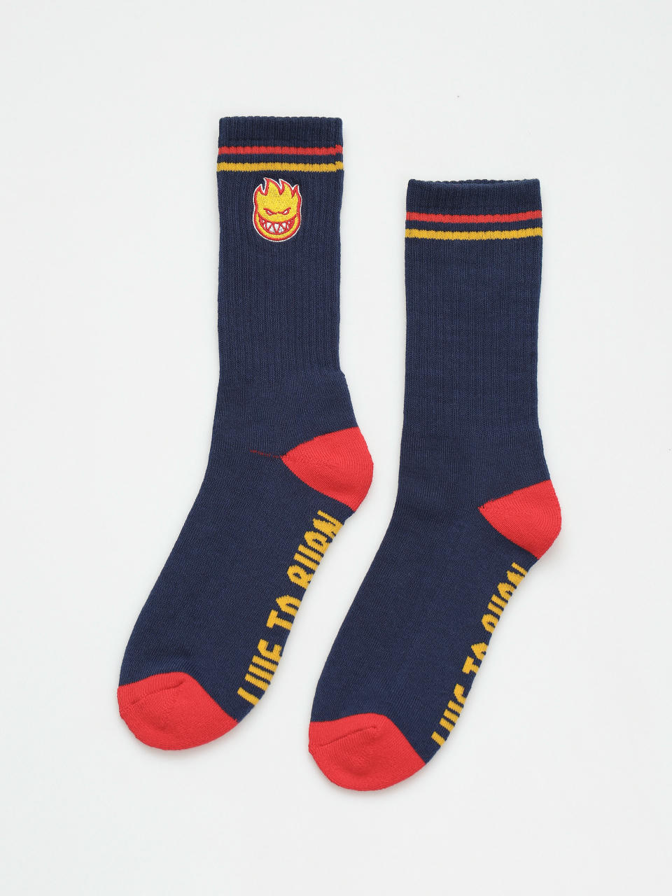 Spitfire Bighead Fill Emb Socken (navy/red/gold)